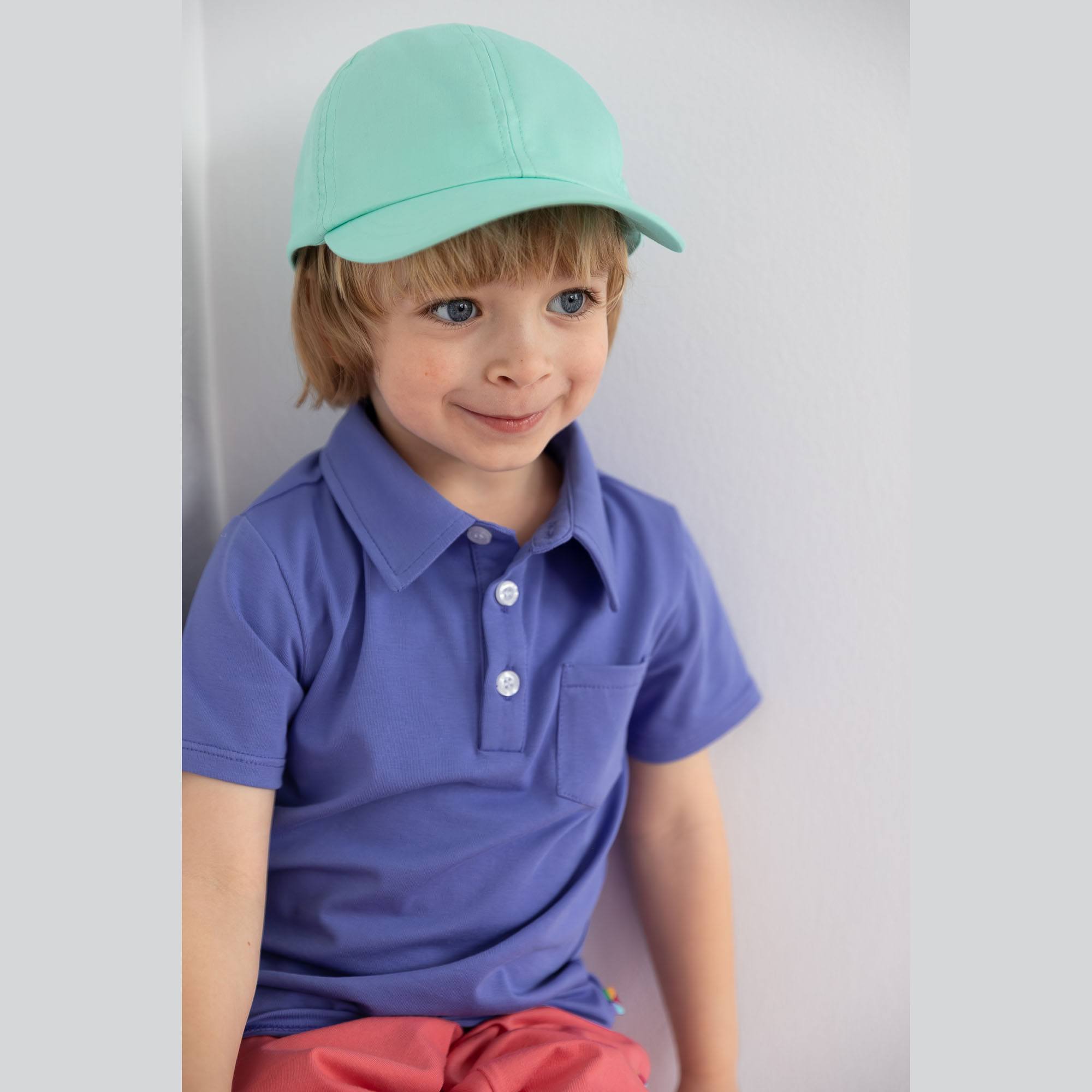 Barwinkowa koszulka polo