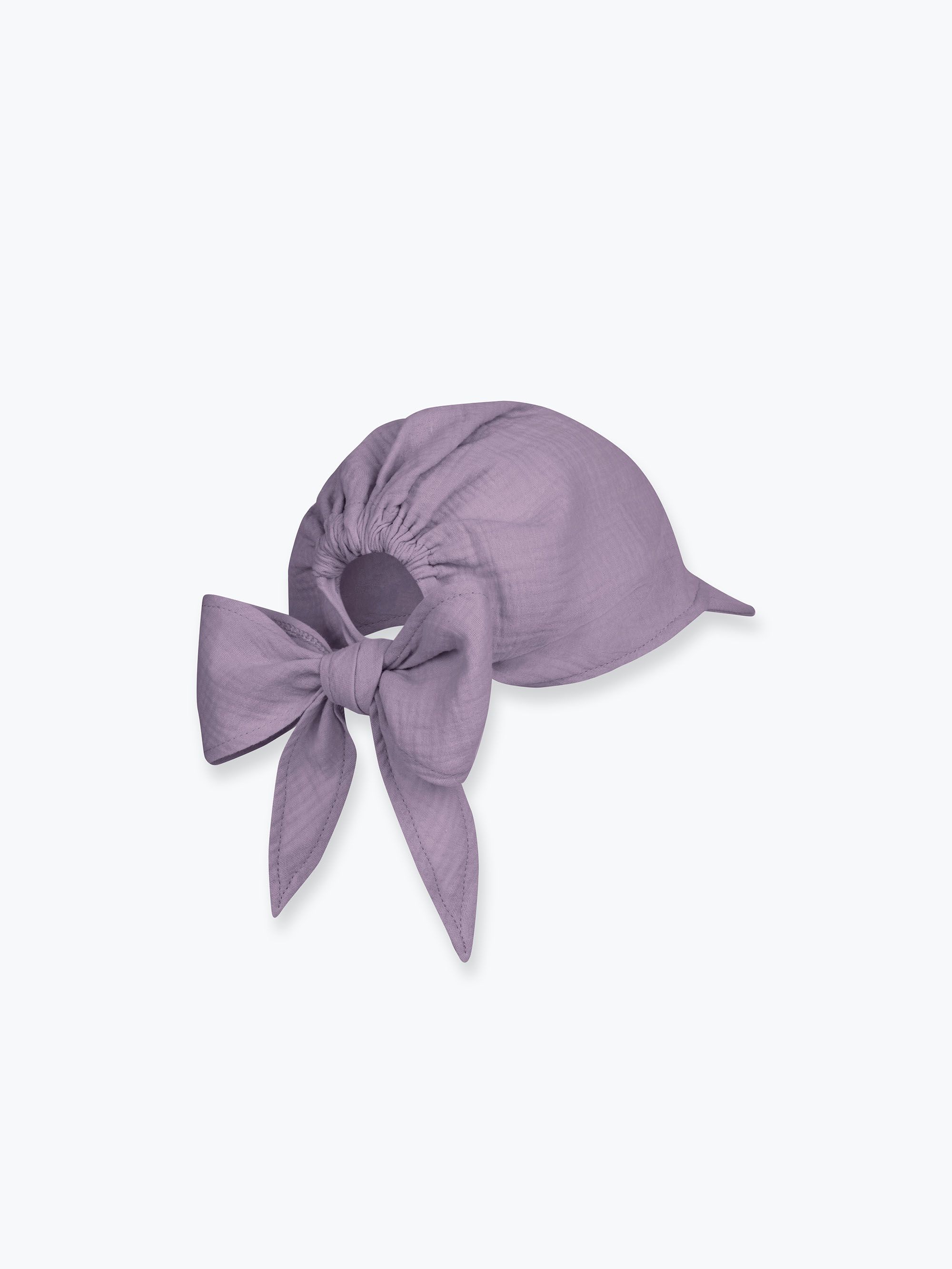 Wrzosowa bandana muślinowa