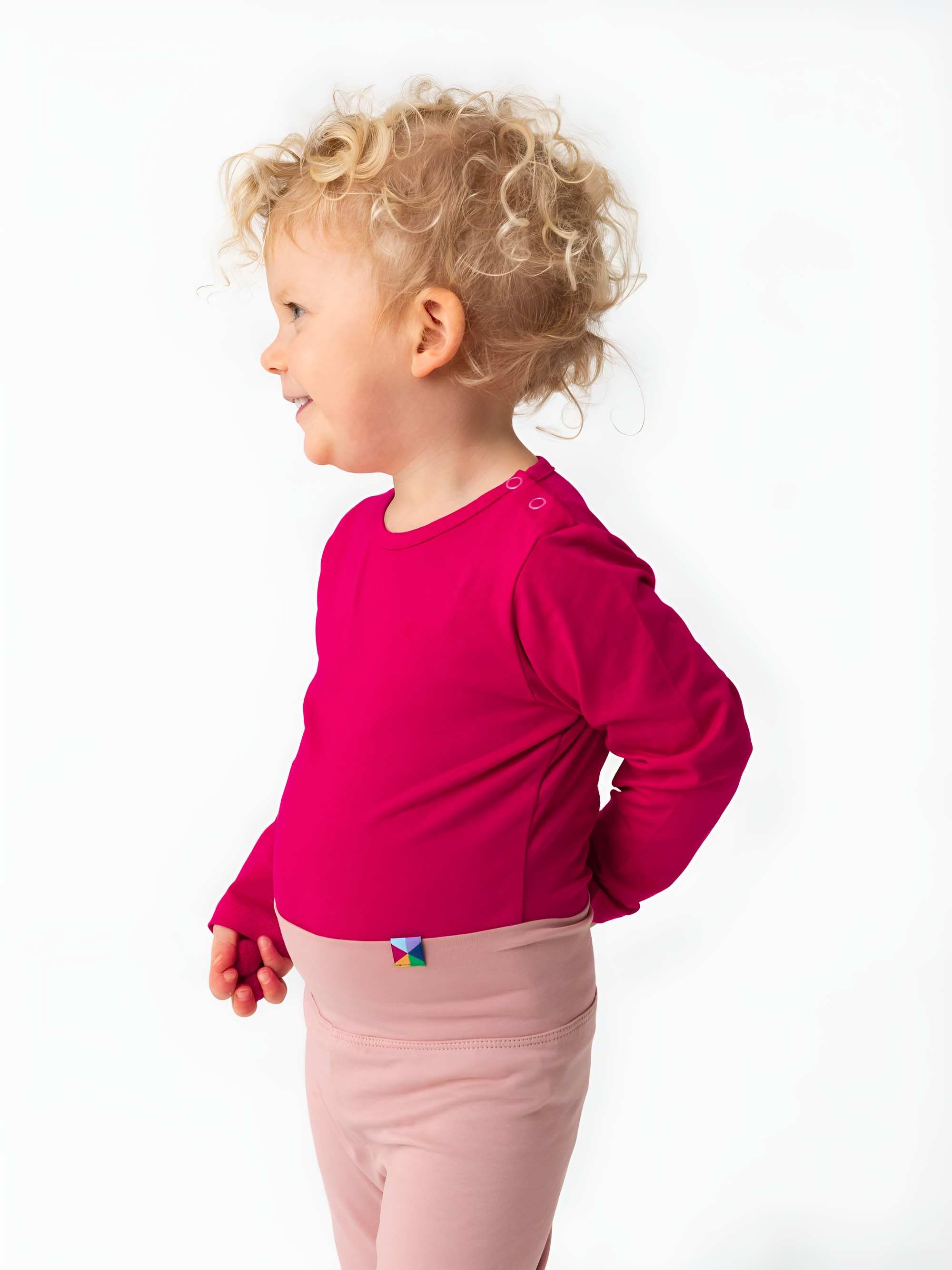 Powder pink jersey pants