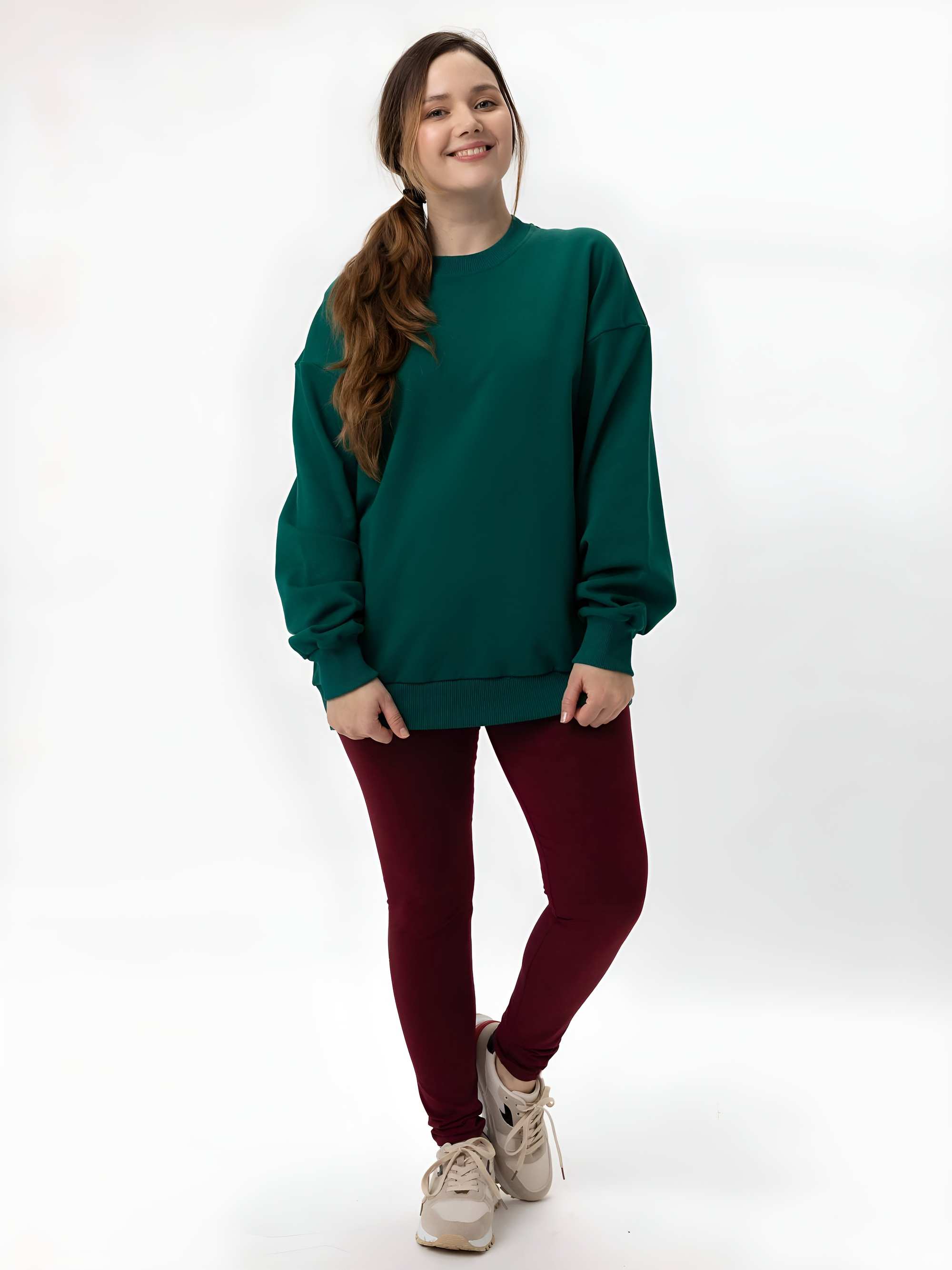 Bordowe legginsy damskie