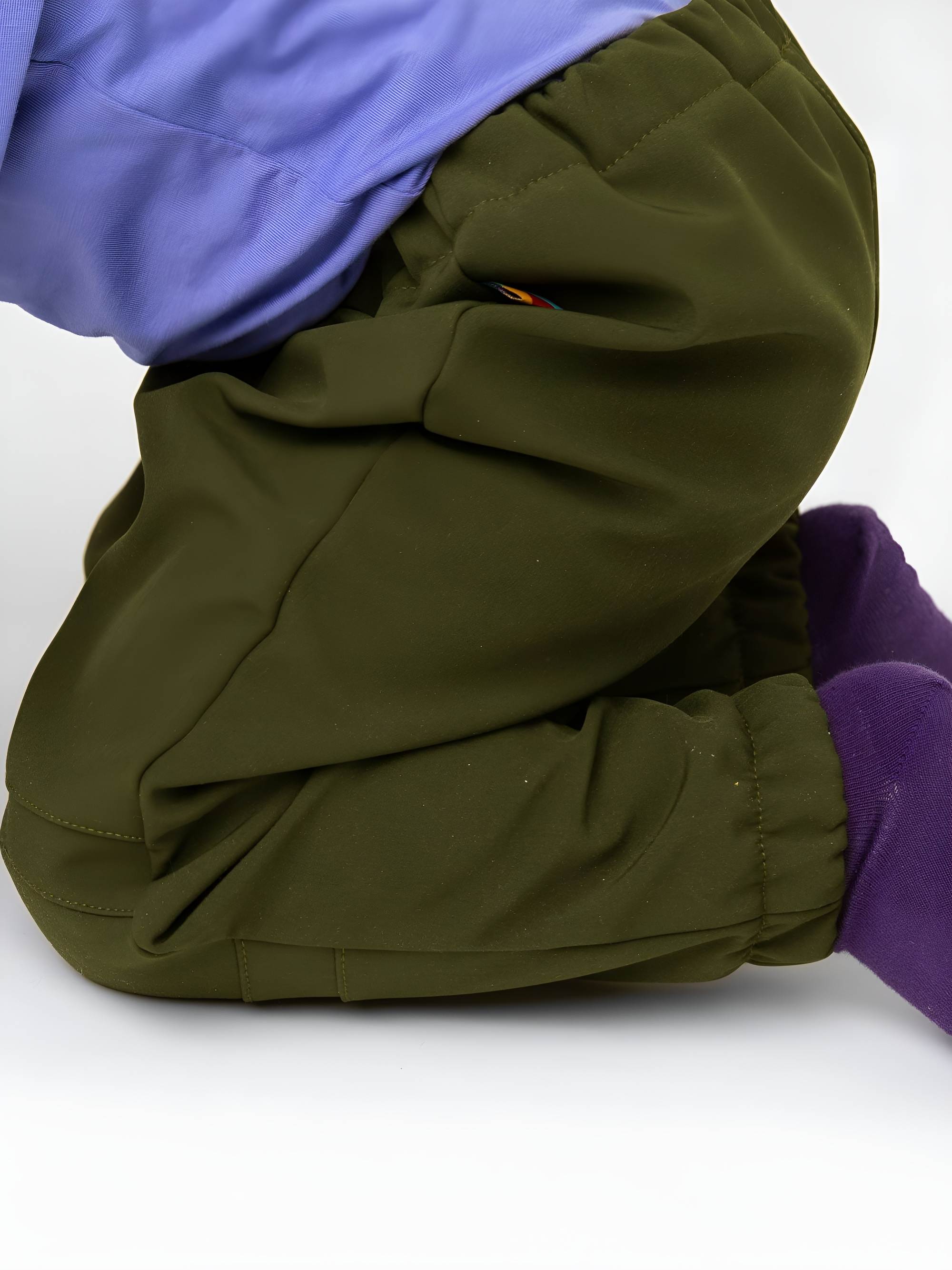 Khaki spodnie softshell dla niemowląt