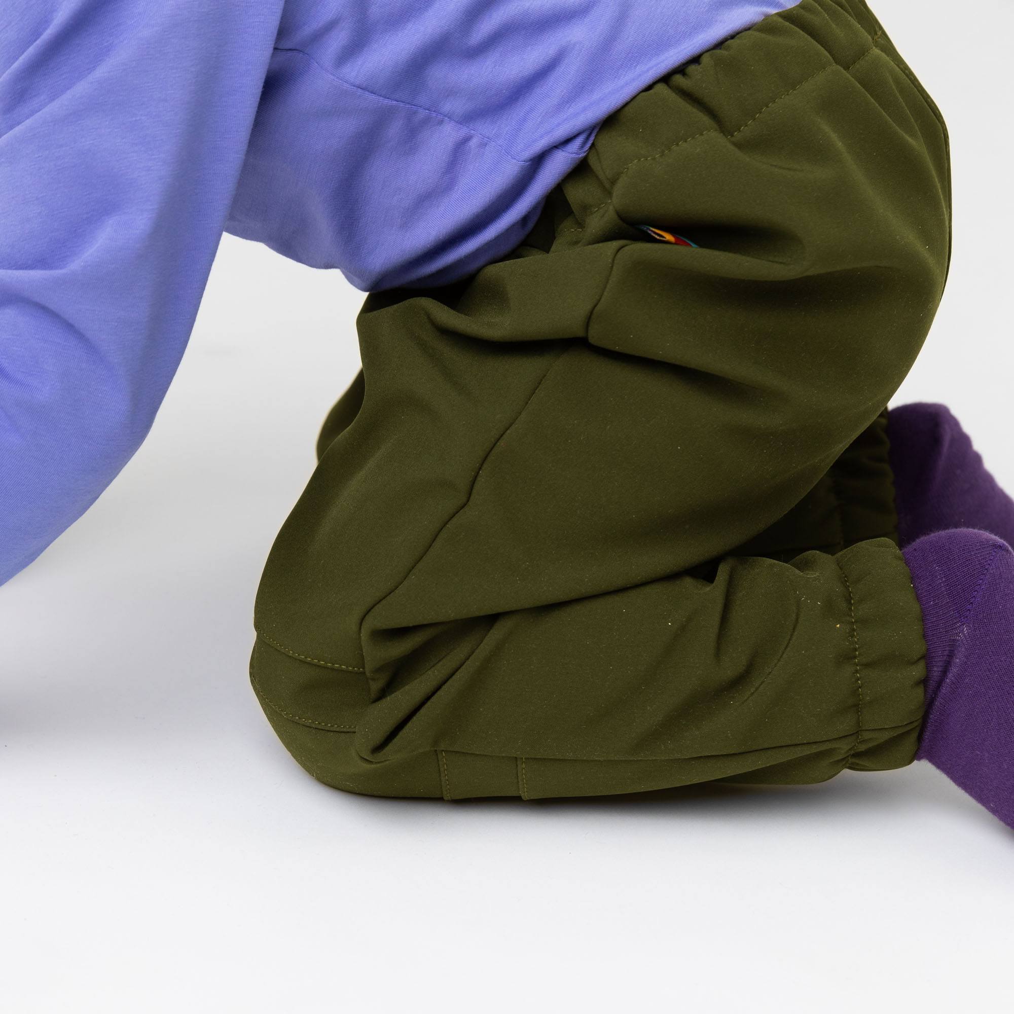 Khaki spodnie softshell dla niemowląt