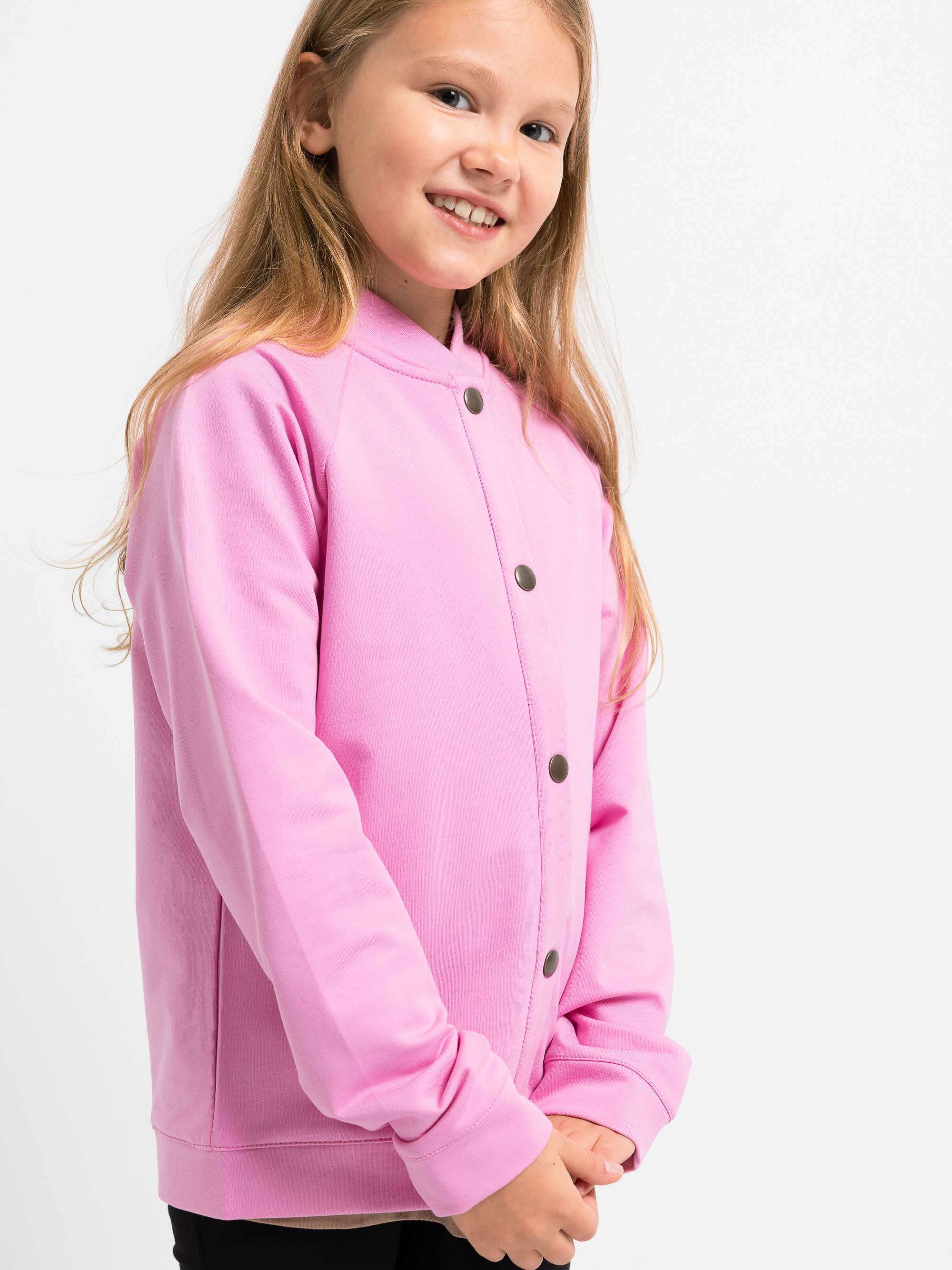 Pasteloworóżowa bluza bomber