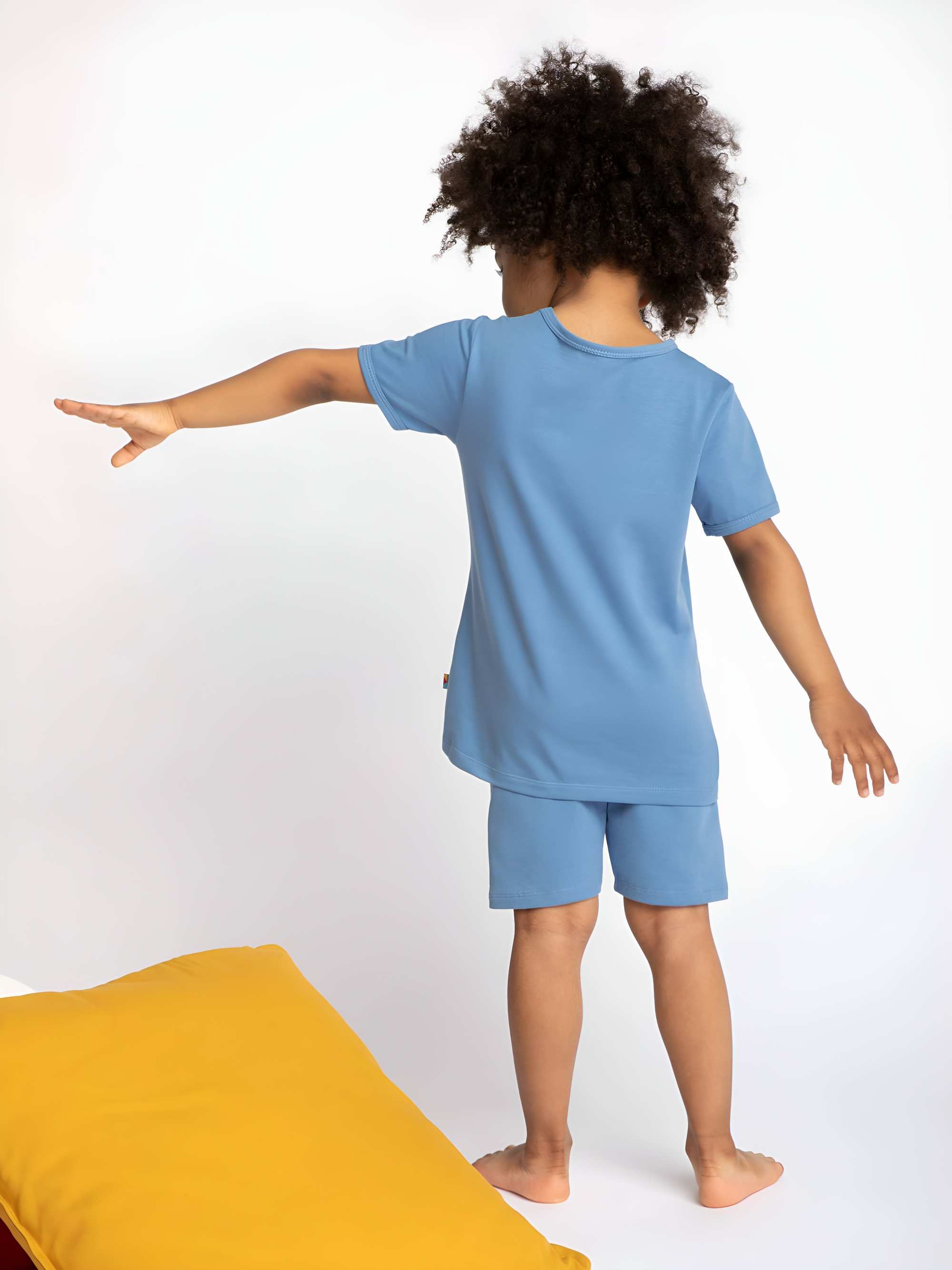 Sky blue short sleeve pyjamas