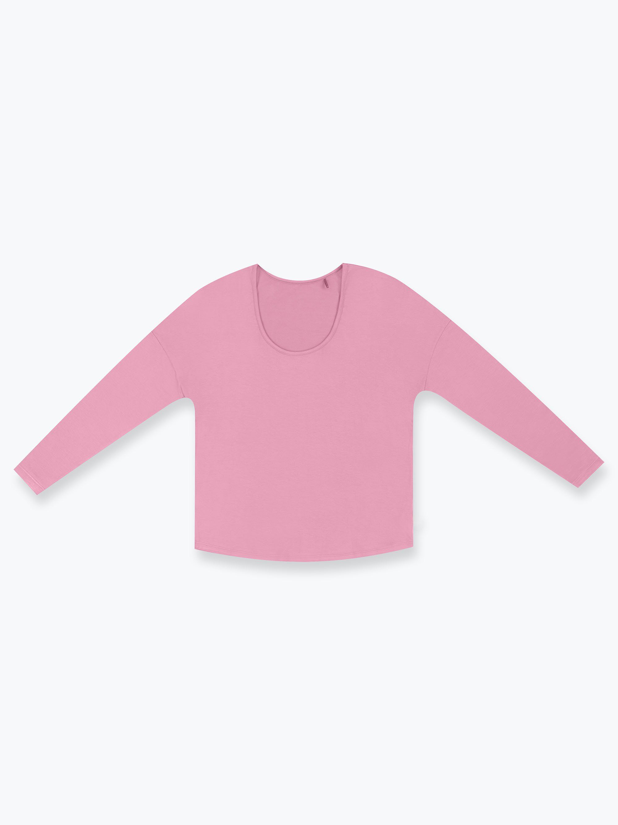 Dusty pink long sleeve pajama top Women