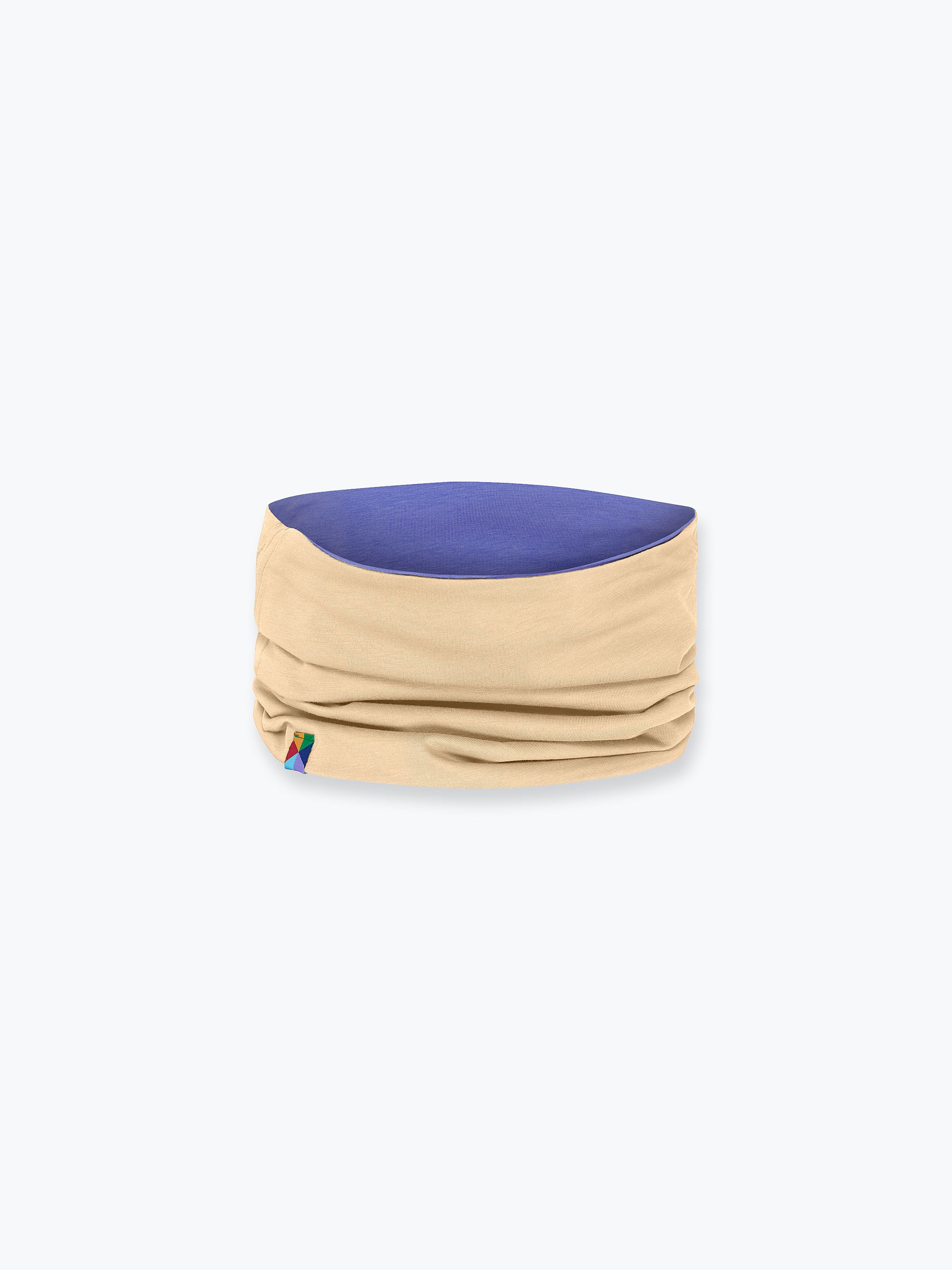 Very peri - beige reversible neck warmer Junior