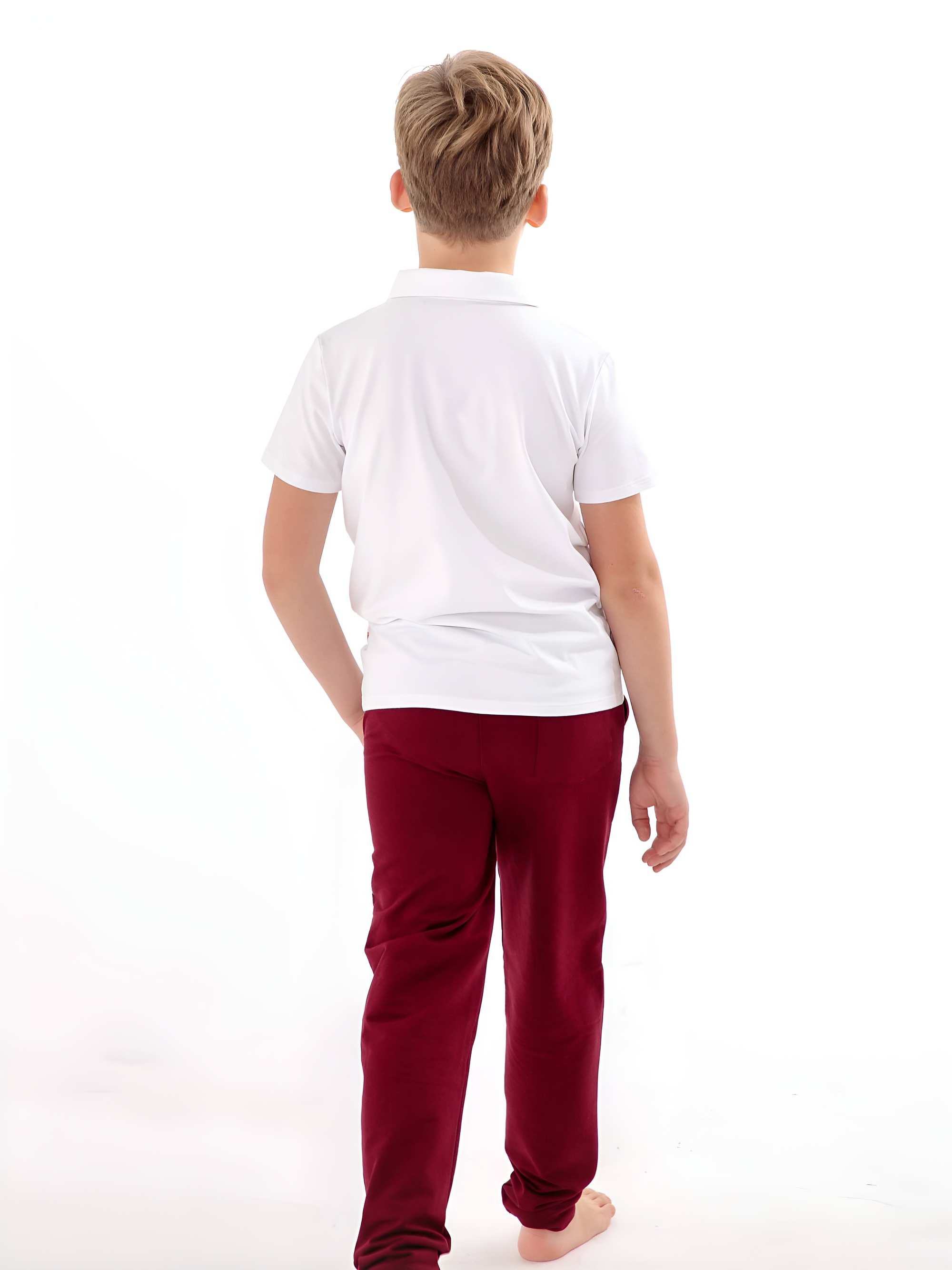 Biała koszulka polo Junior