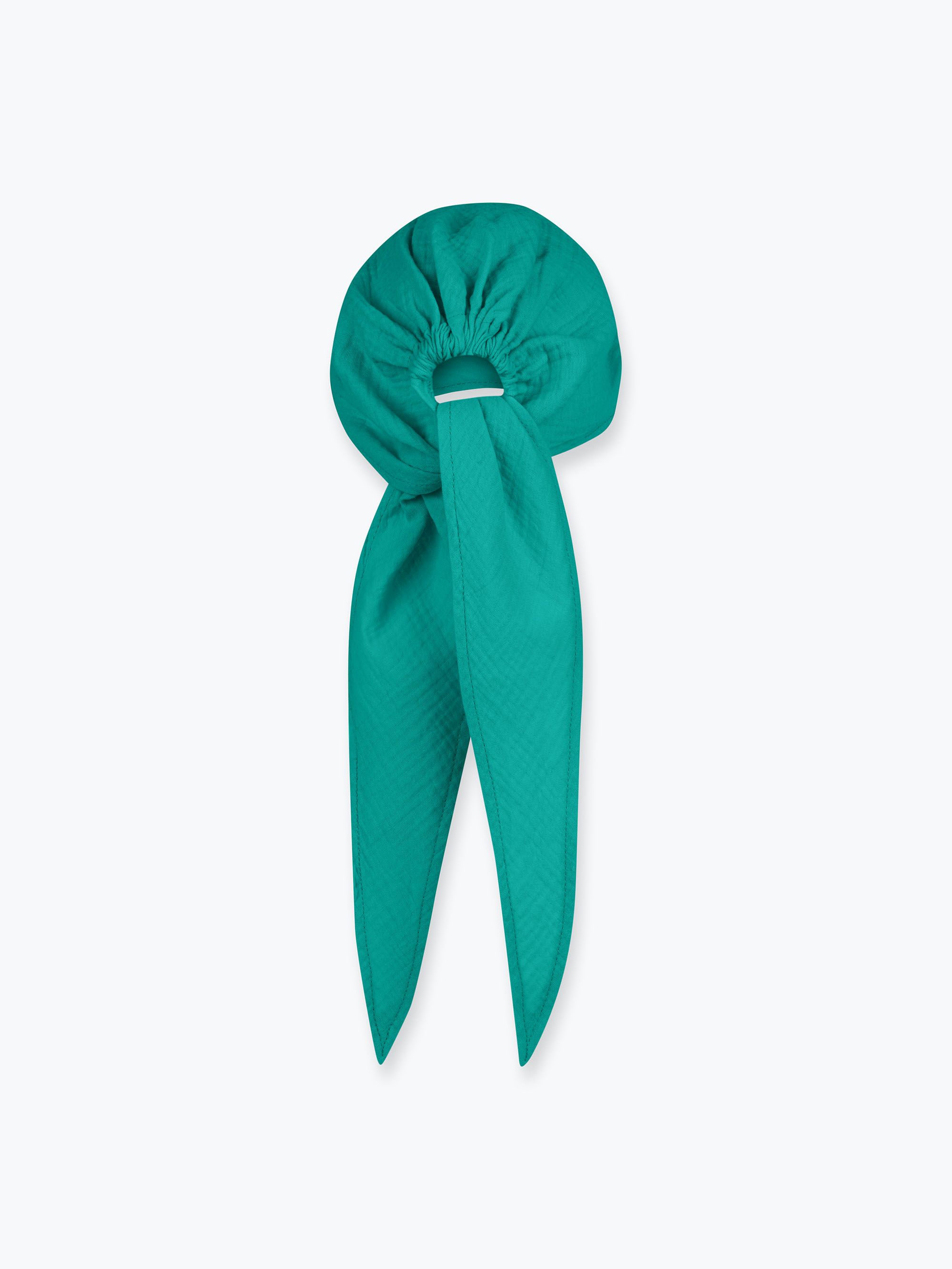 Turkusowa bandana muślinowa