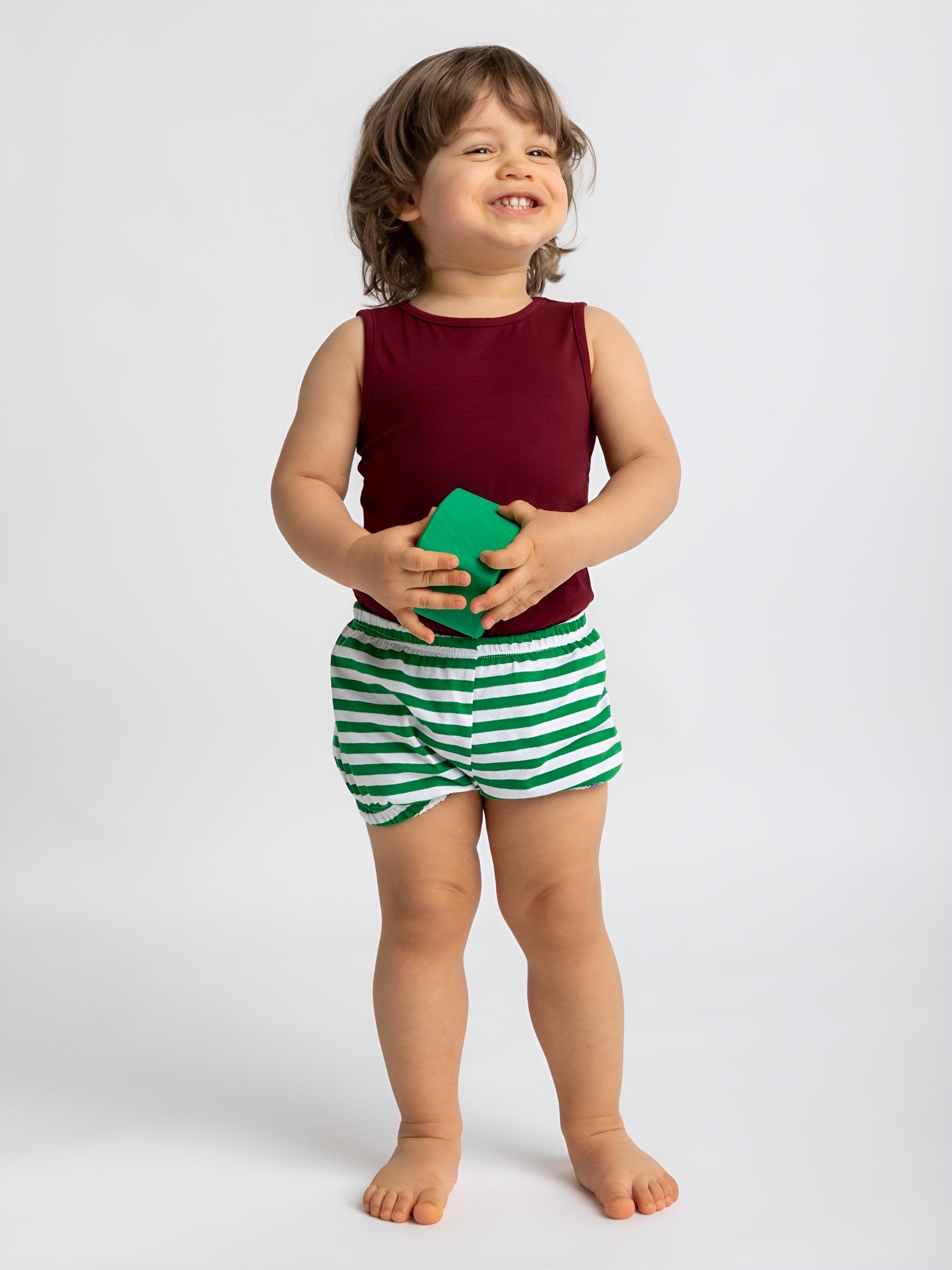 Green stripes bloomers