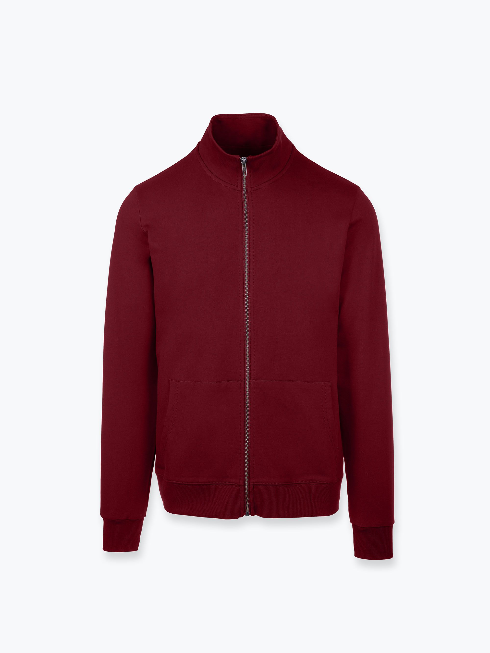 Bordowa bluza ze stójką męska