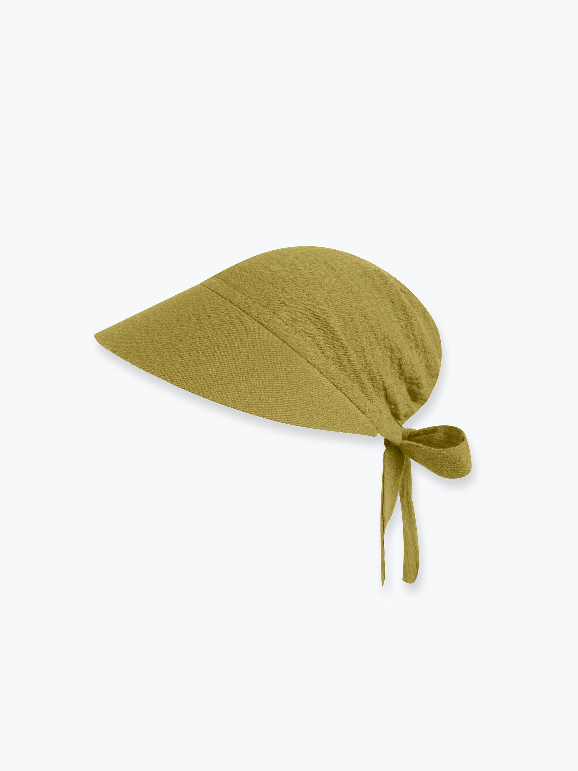 Pistachio Muslin tie visor Women