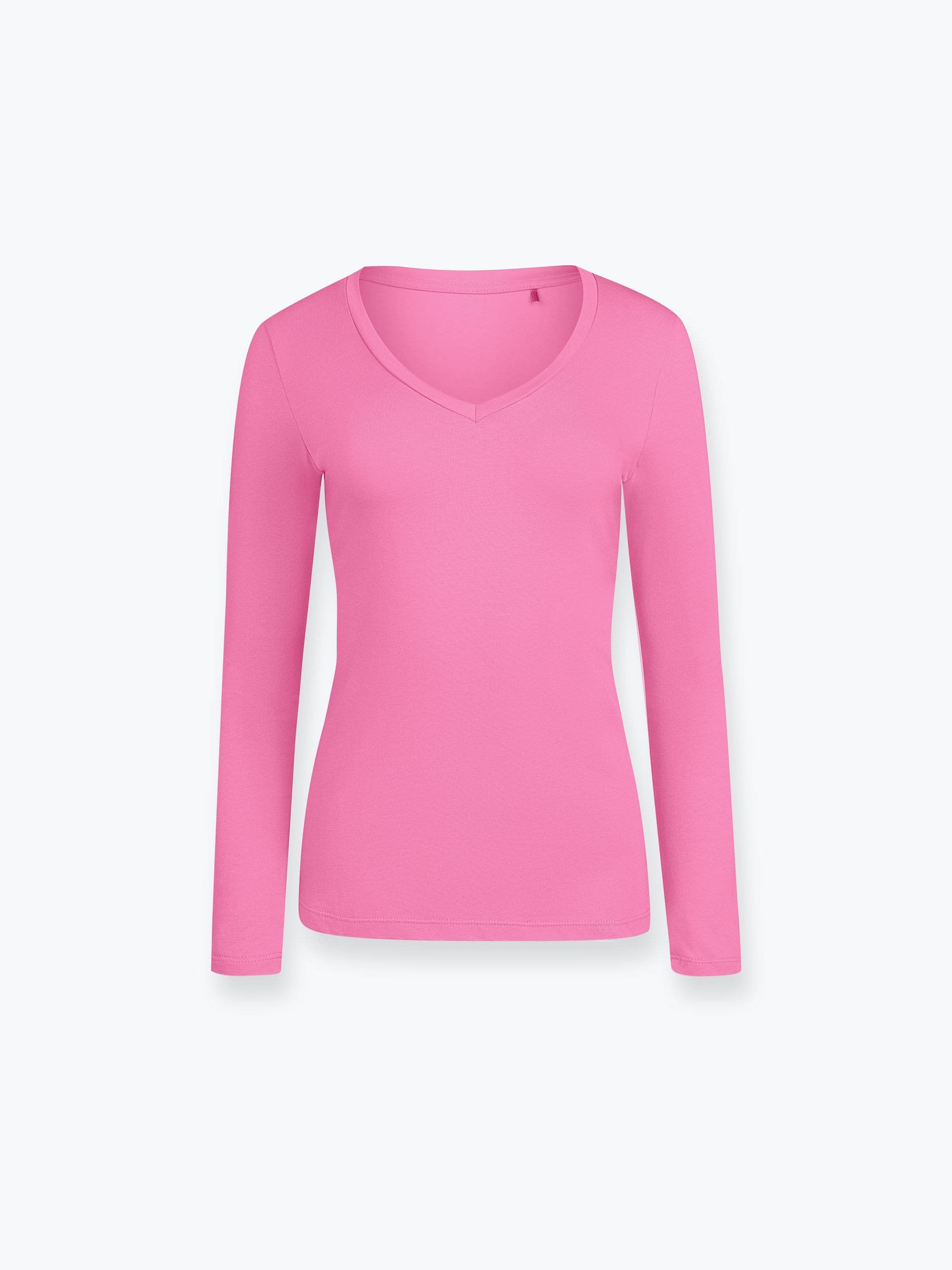 Pastel pink V-neck Longsleeve Women