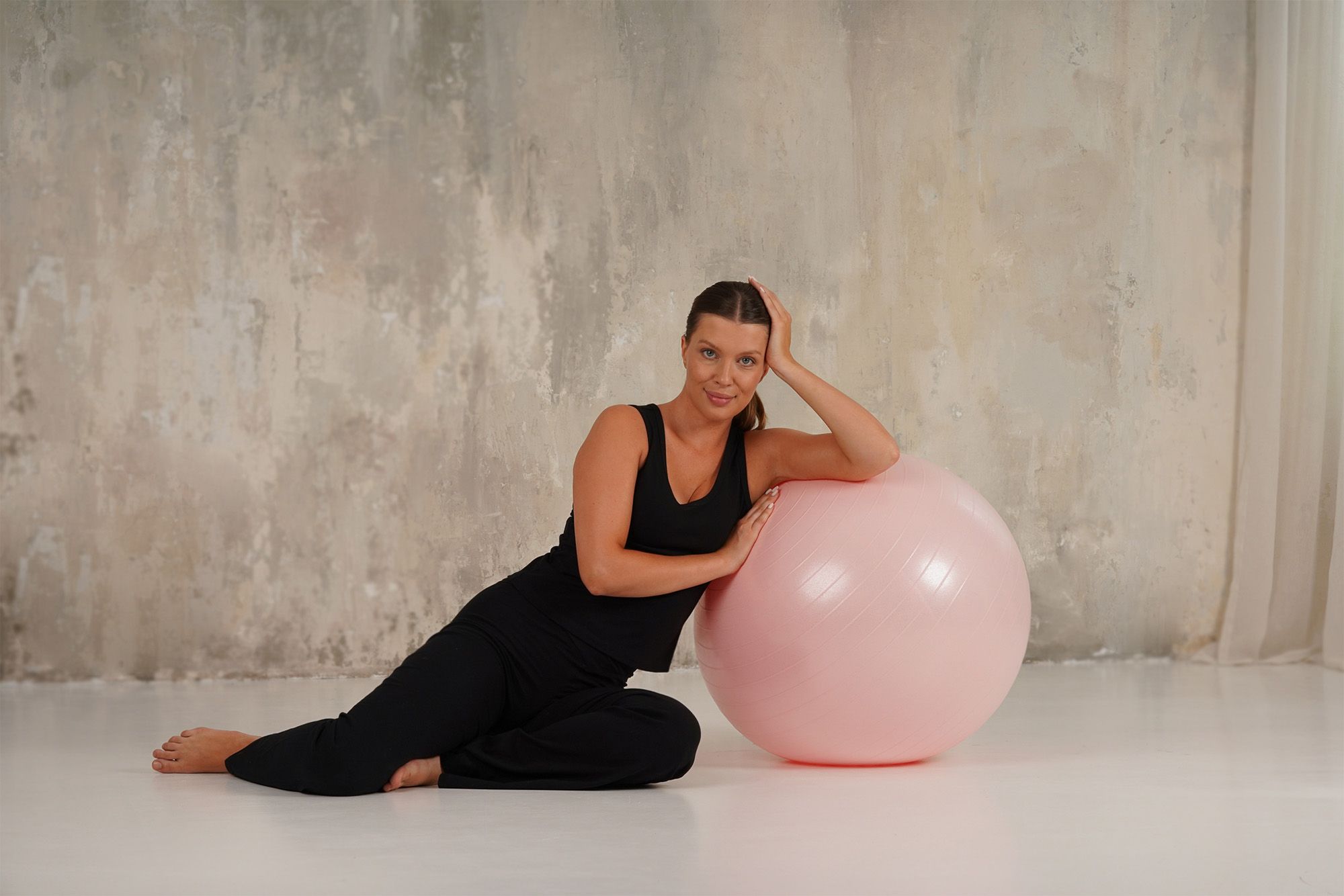 Black Active Stretch Top Women