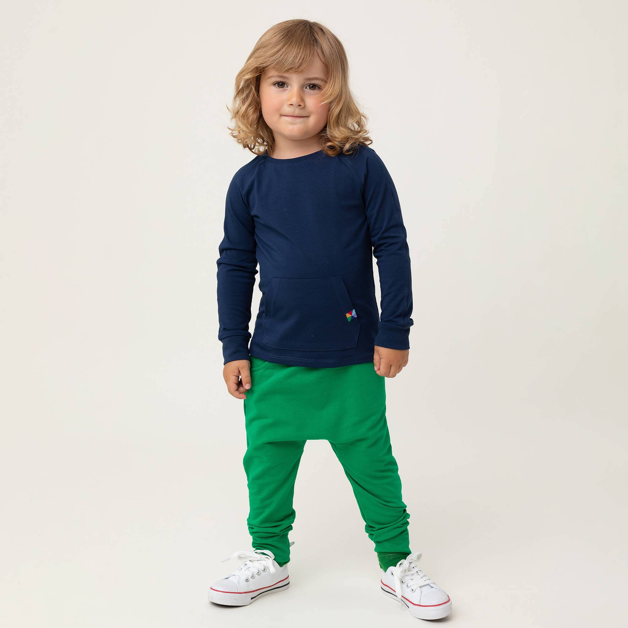 Zielone spodnie baggy