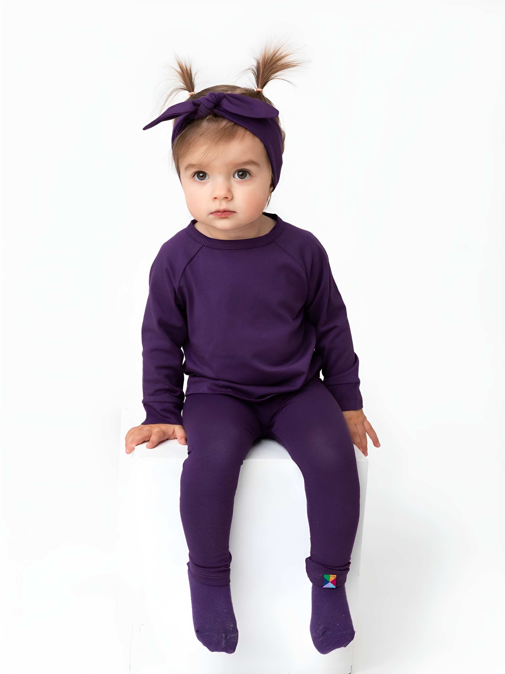 Fioletowe legginsy