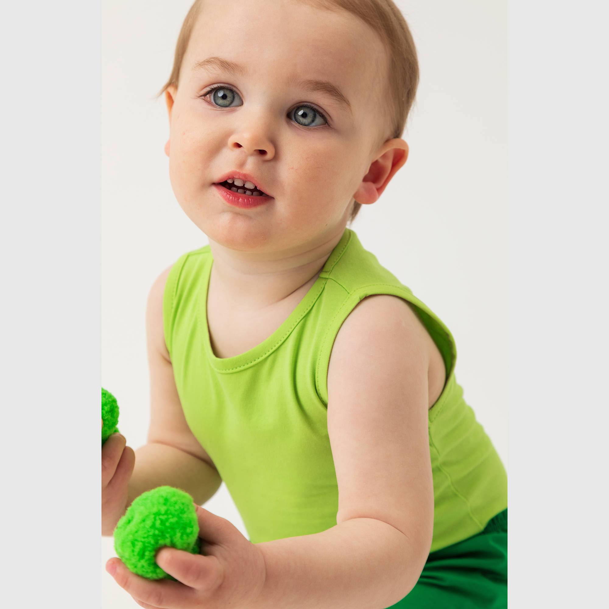 Limonkowe body bez rękawów