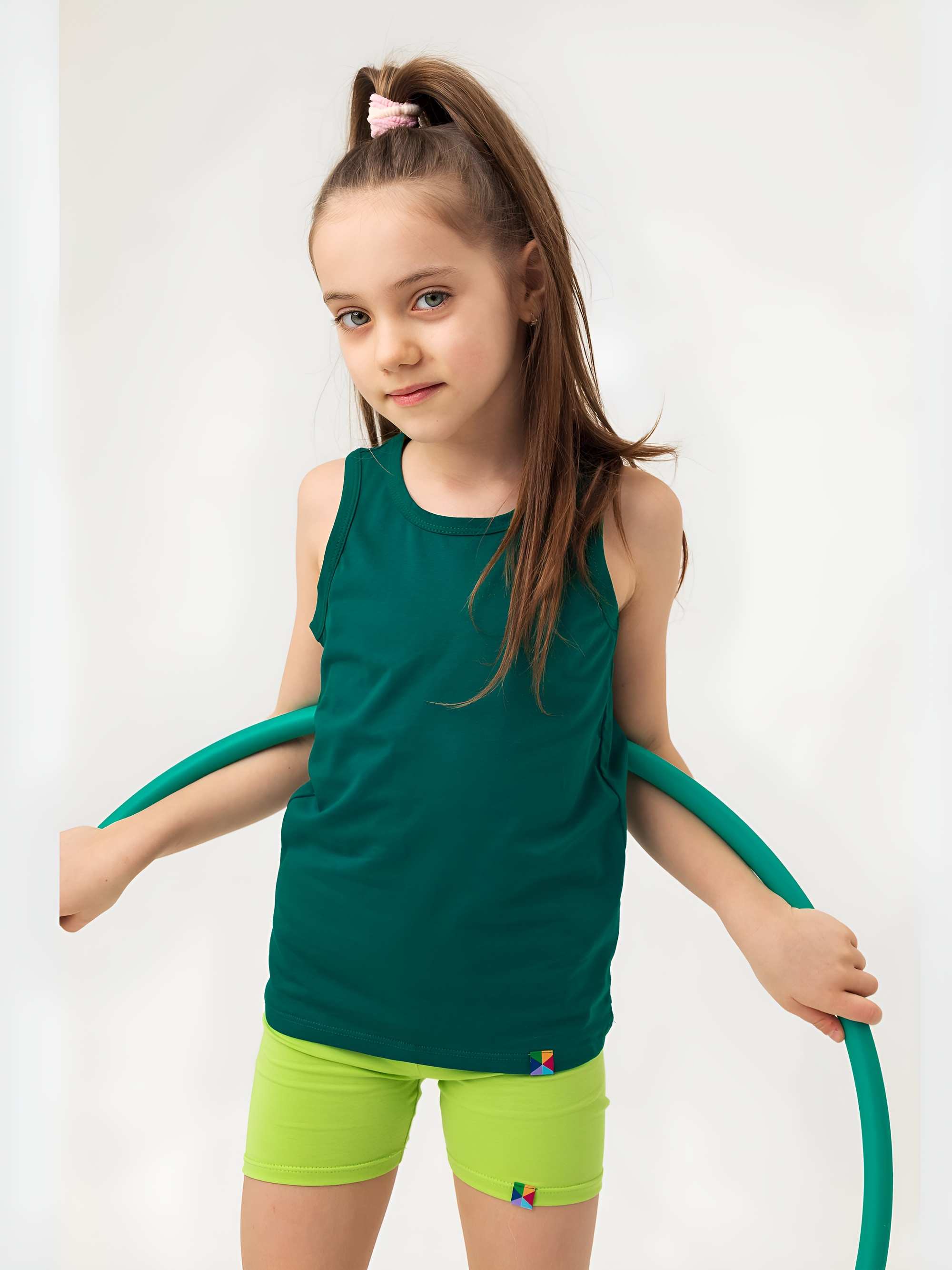 Lime green short leggings