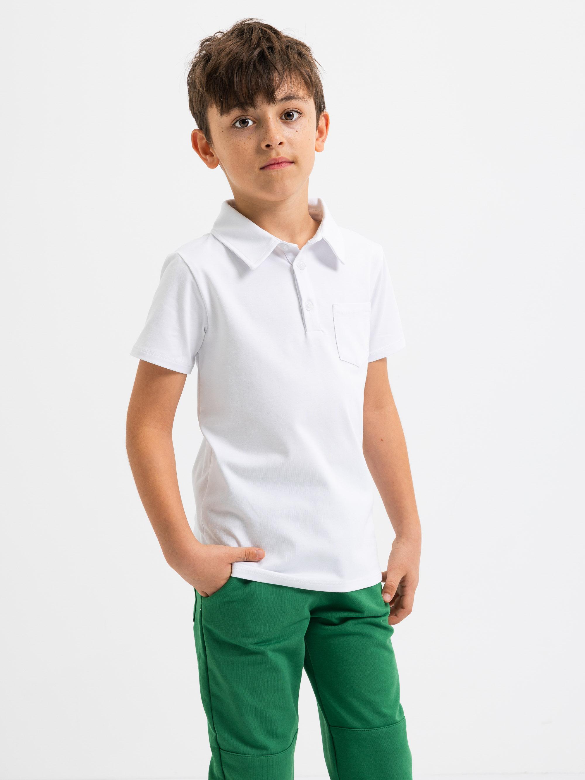 Biała koszulka polo Junior