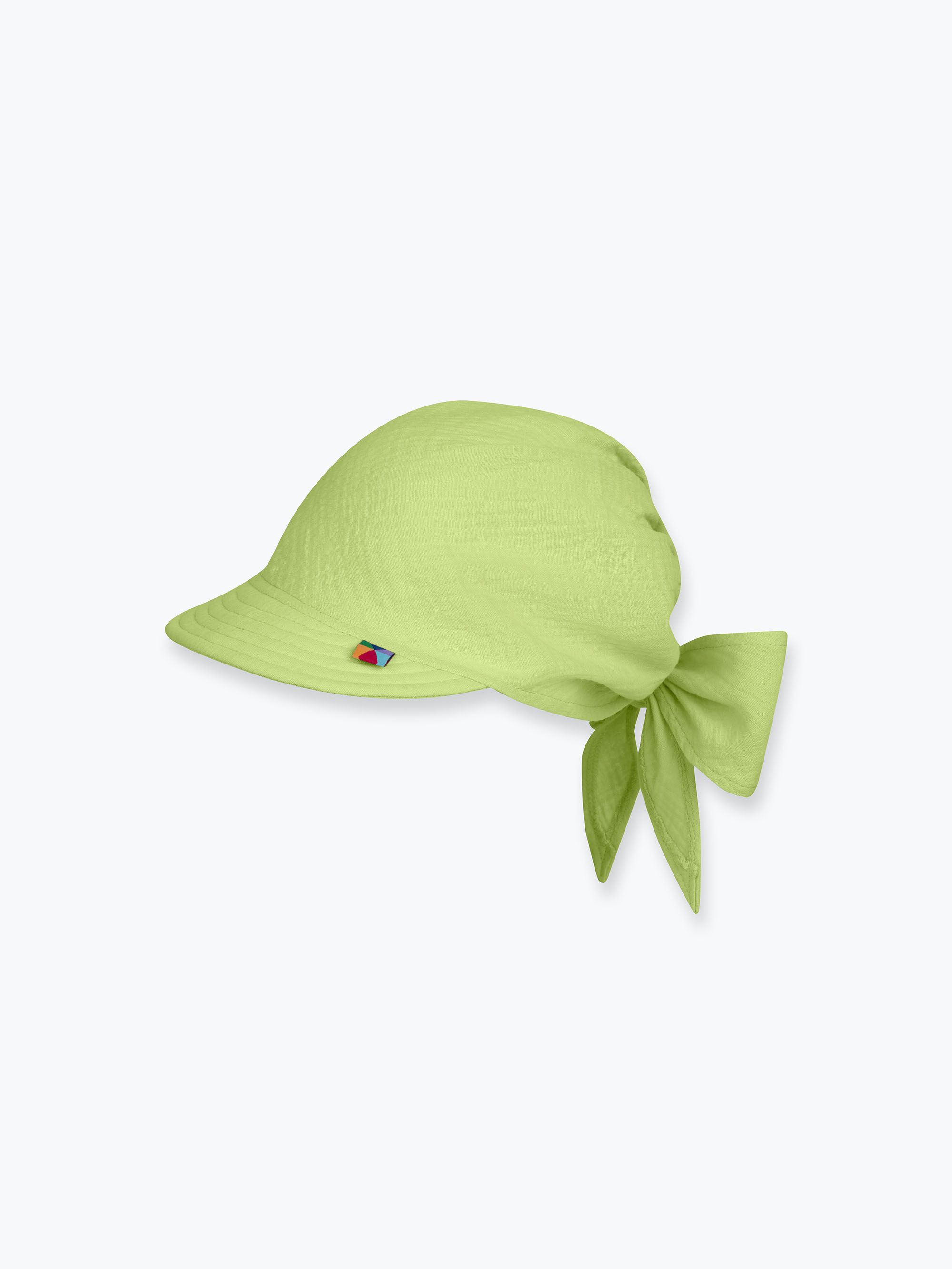 Limonkowa bandana muślinowa