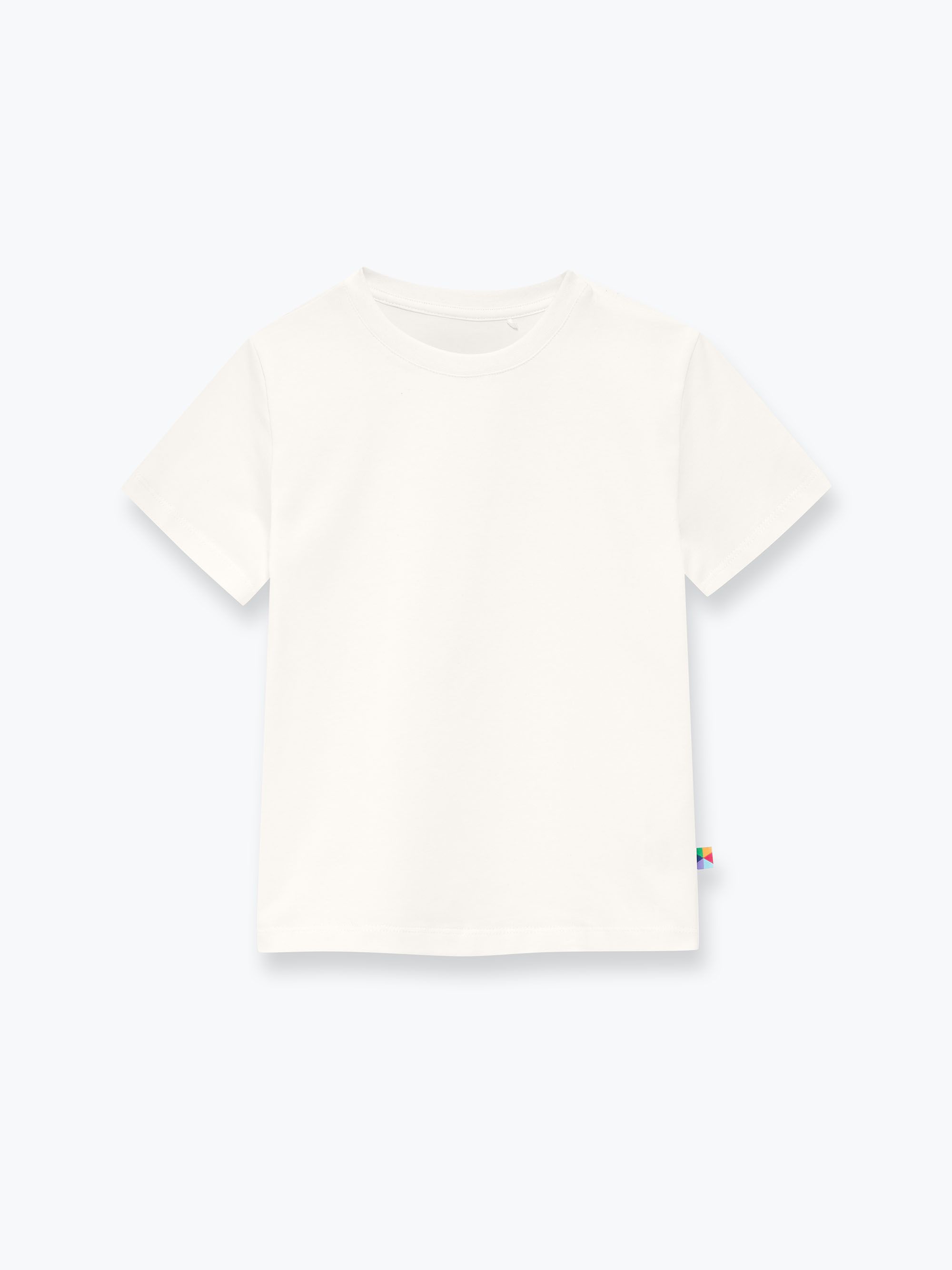 Śmietankowy T-shirt ze ściągaczem