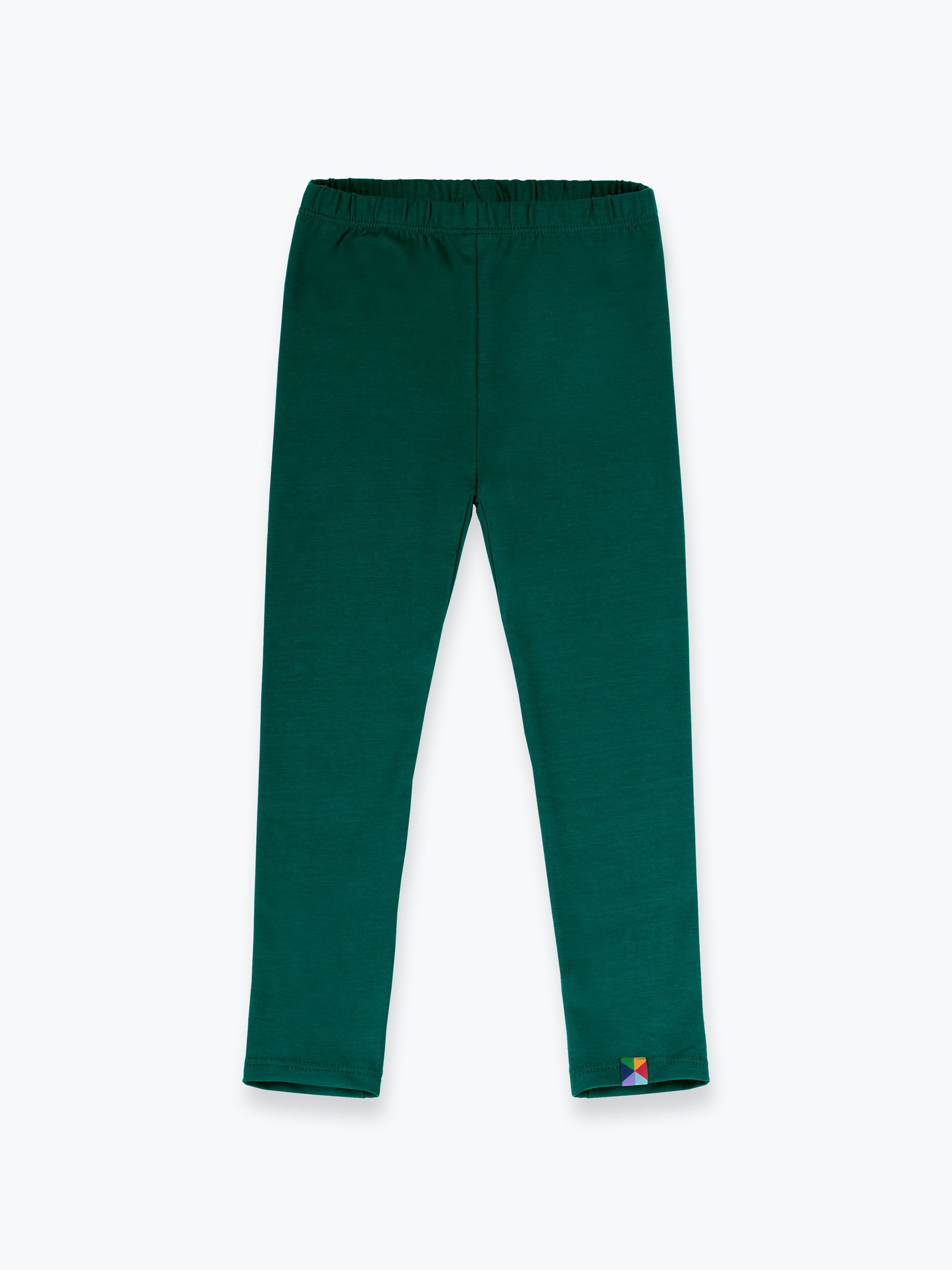 Butelkowozielone legginsy grubsze Junior