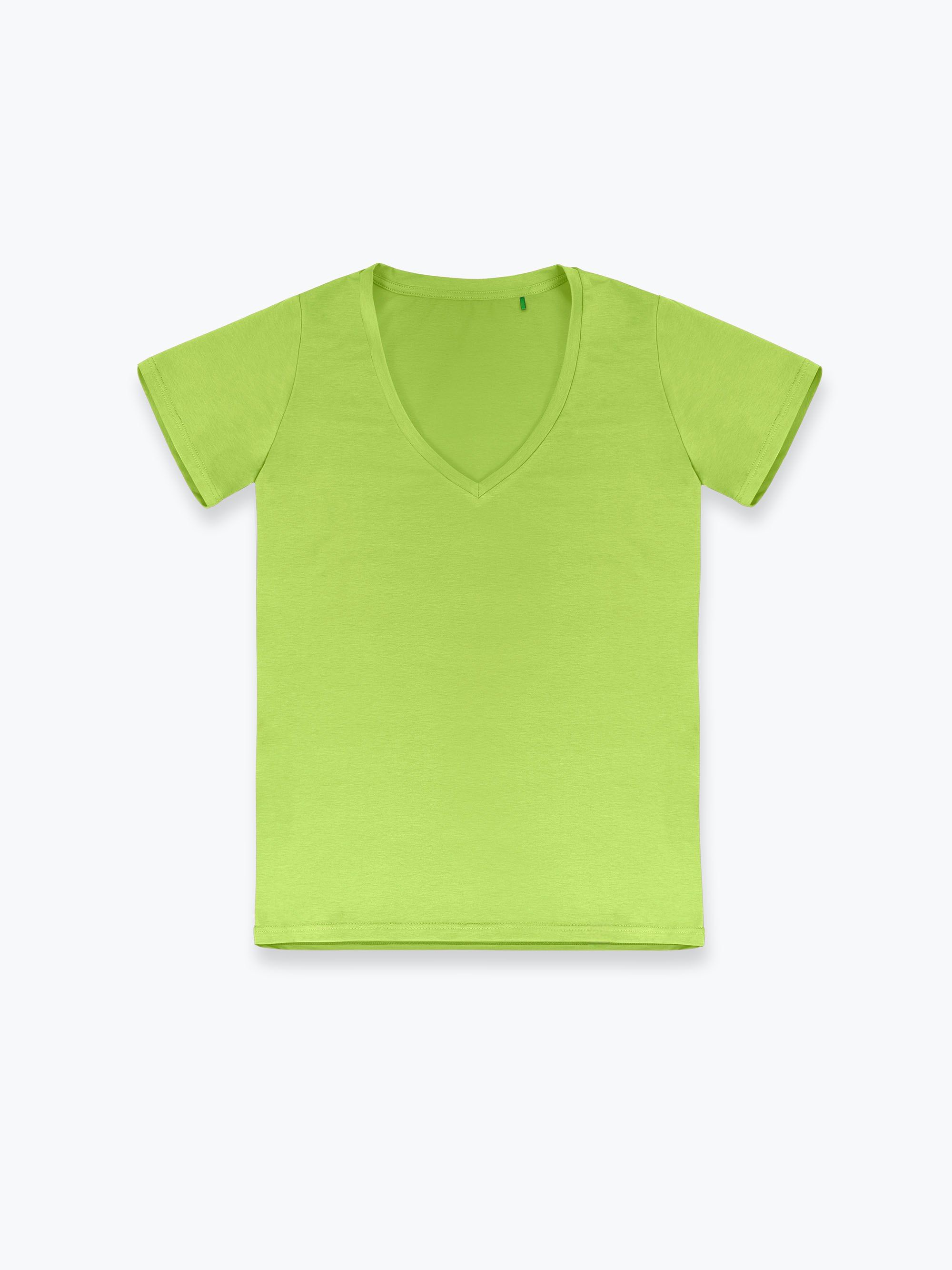 Limonkowy T-shirt damski