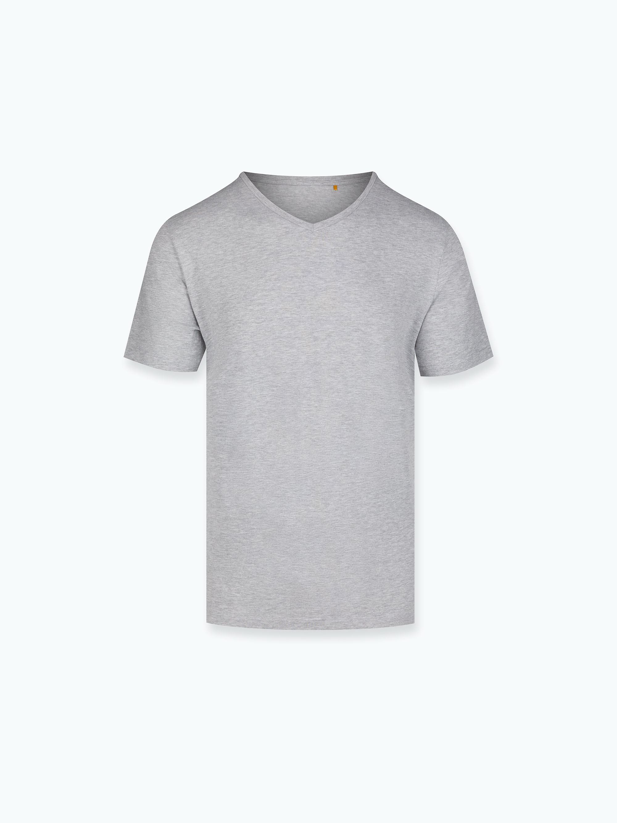 Szary t-shirt w serek męski