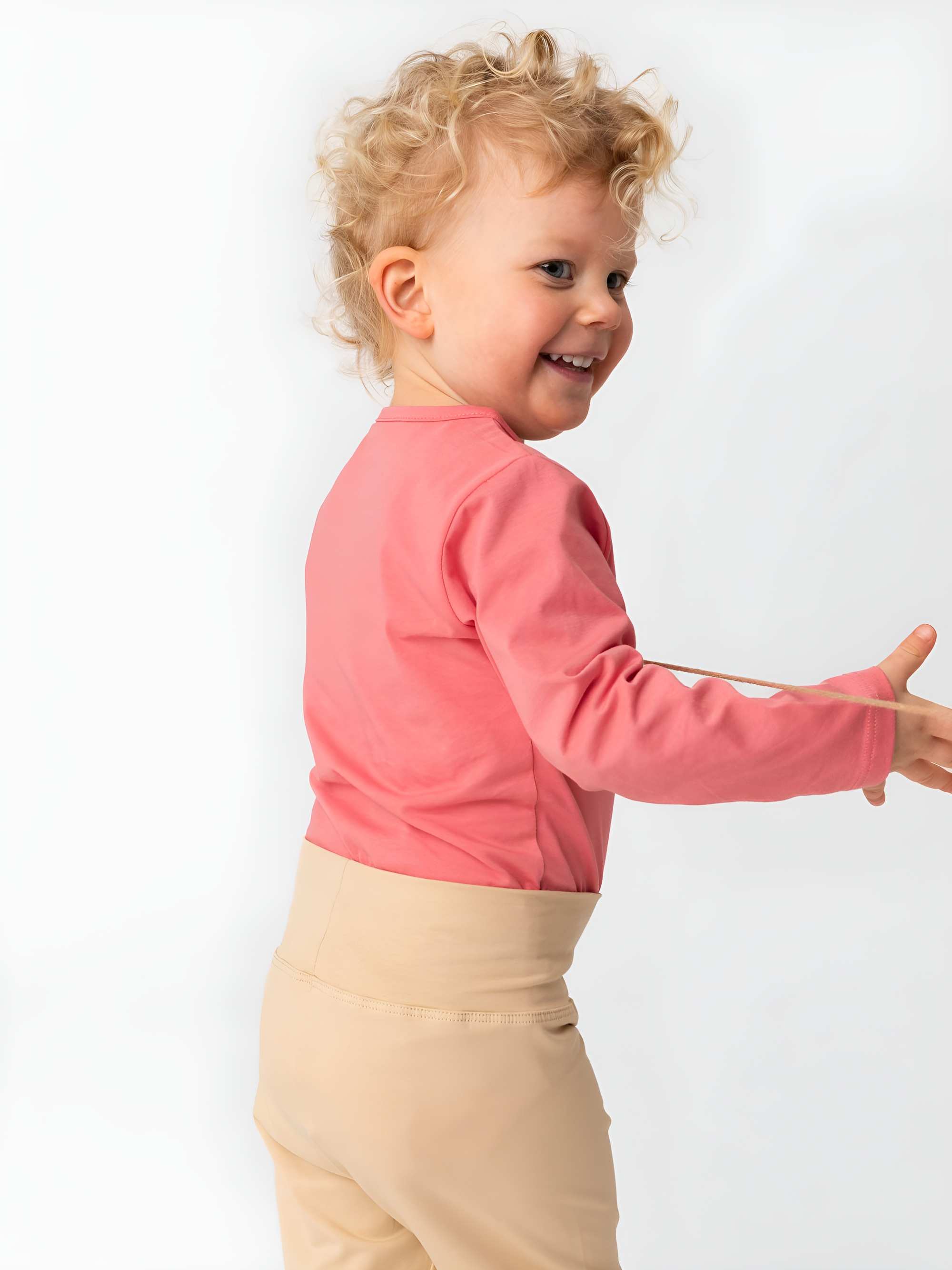 Beige jersey pants