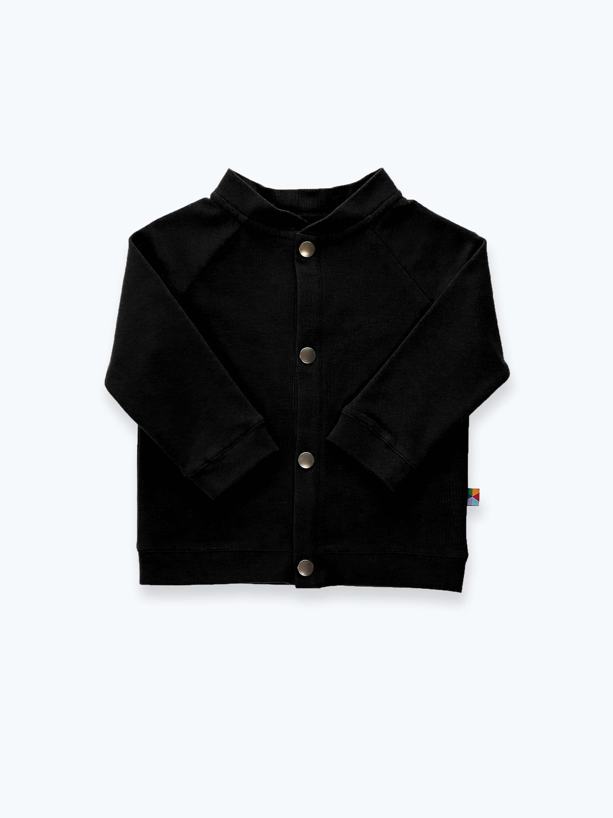 Czarna bluza bomber