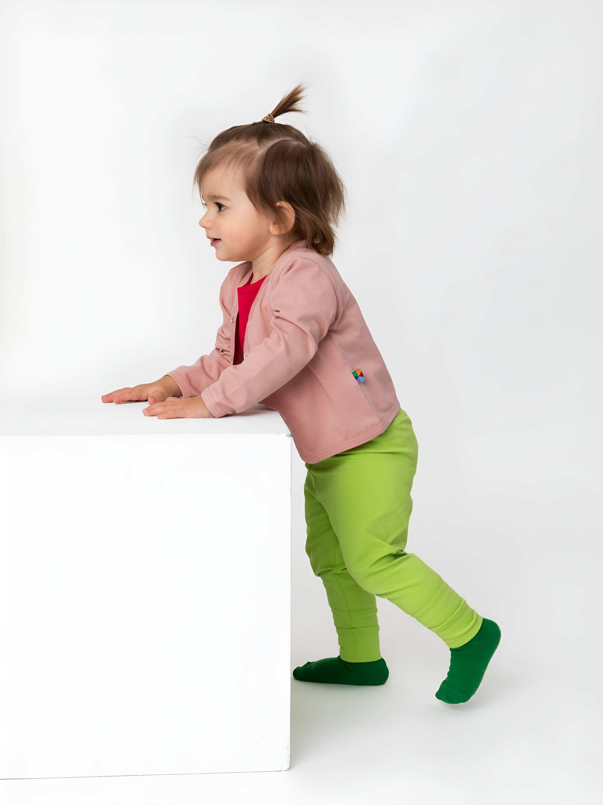 Lime green jersey pants