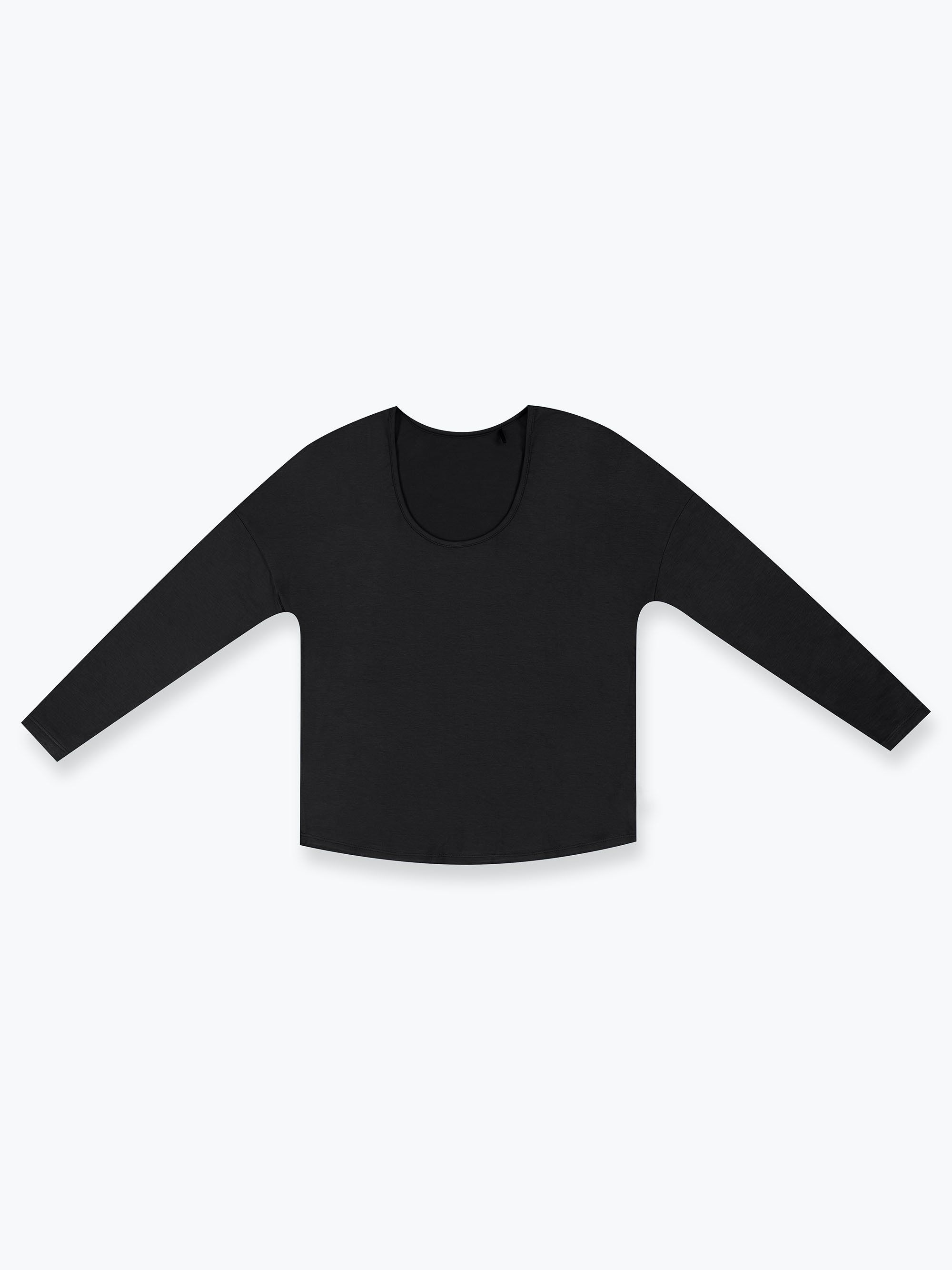 Black long sleeve pajama top Women