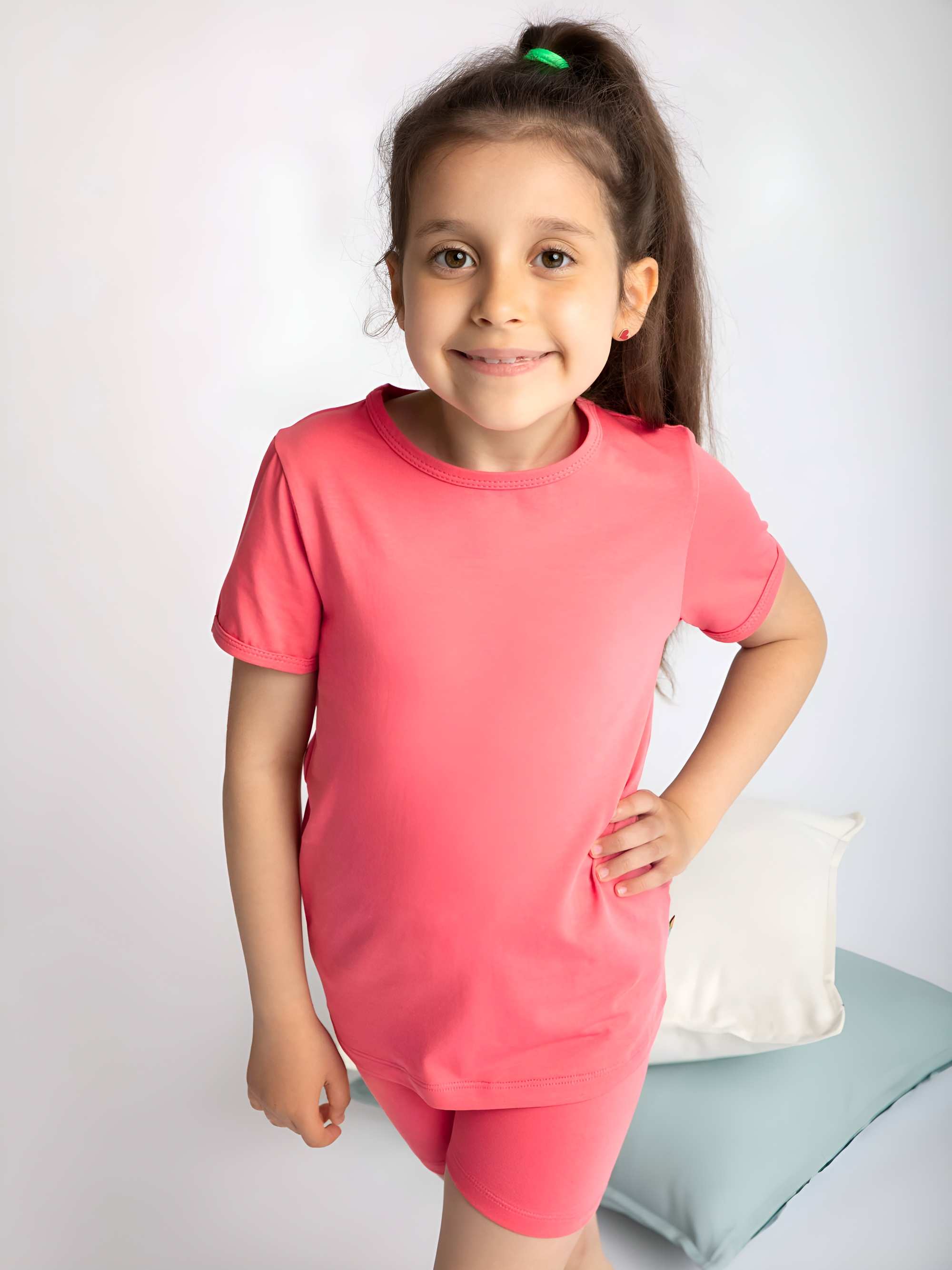 Coral short sleeve pyjamas