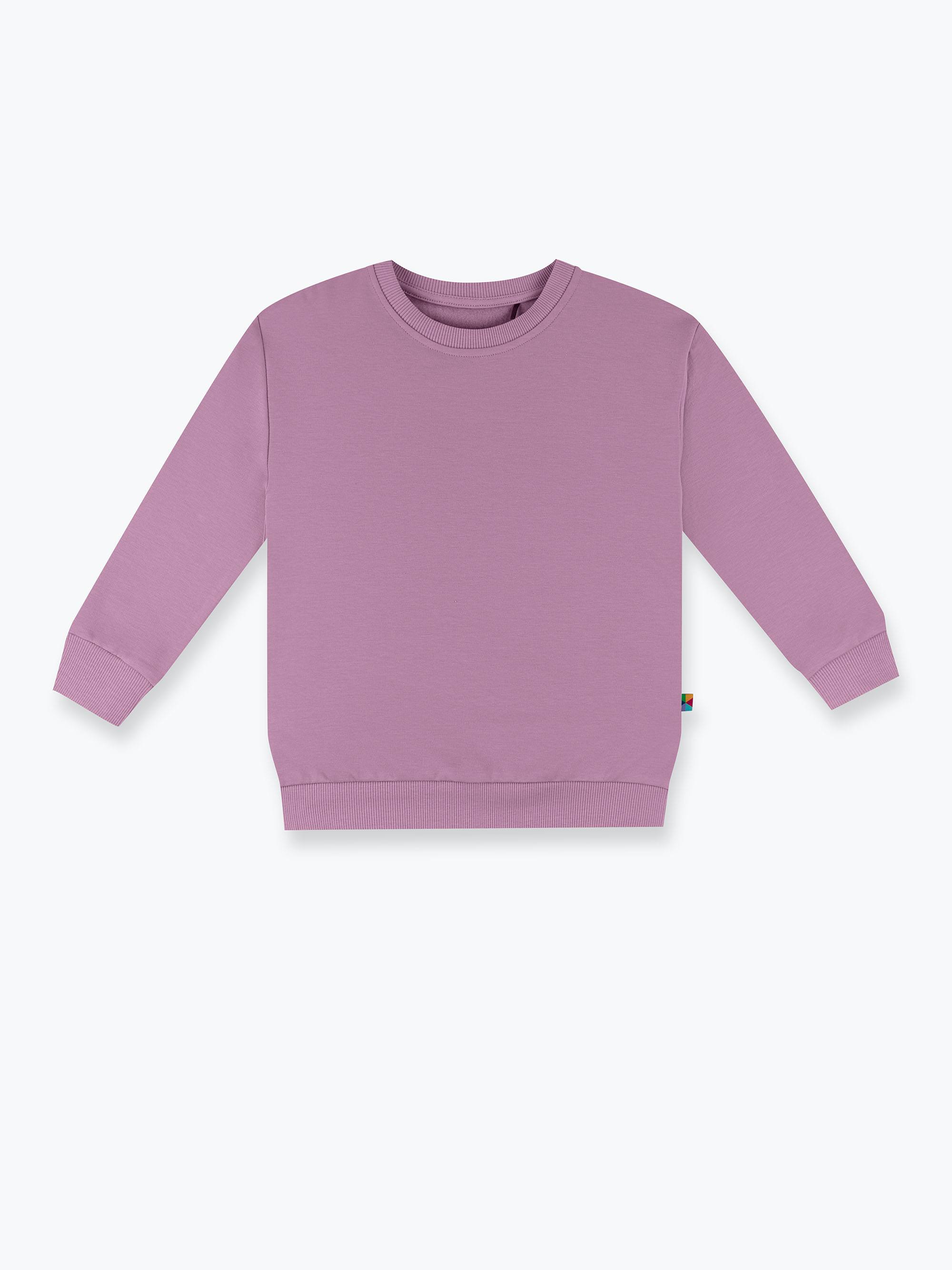 Jasnofioletowa bluza dresowa z meszkiem Junior