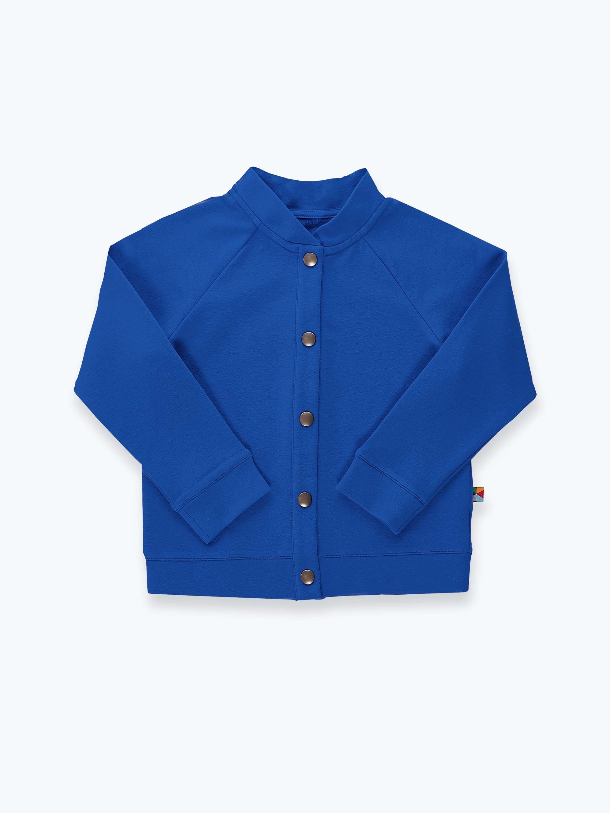 Niebieska bluza bomber