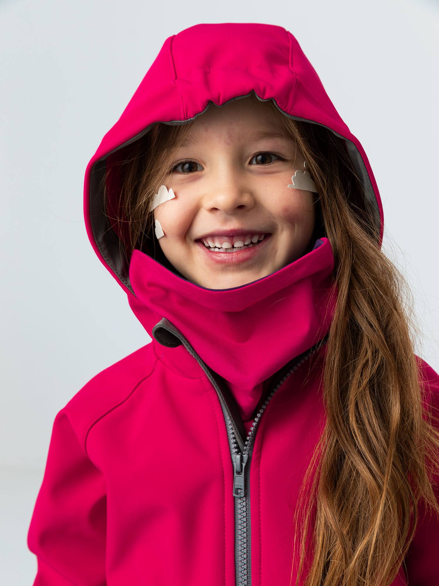 Pink-violet Reversible Beanie & Neck Warmer Set Junior