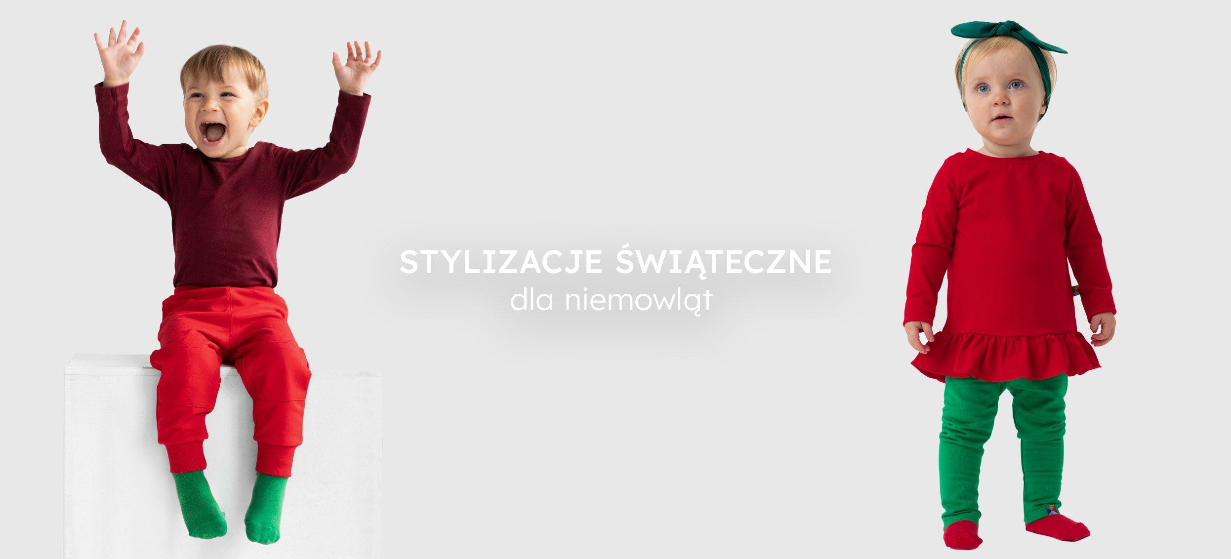 stylizacje na święta niemowlęta
