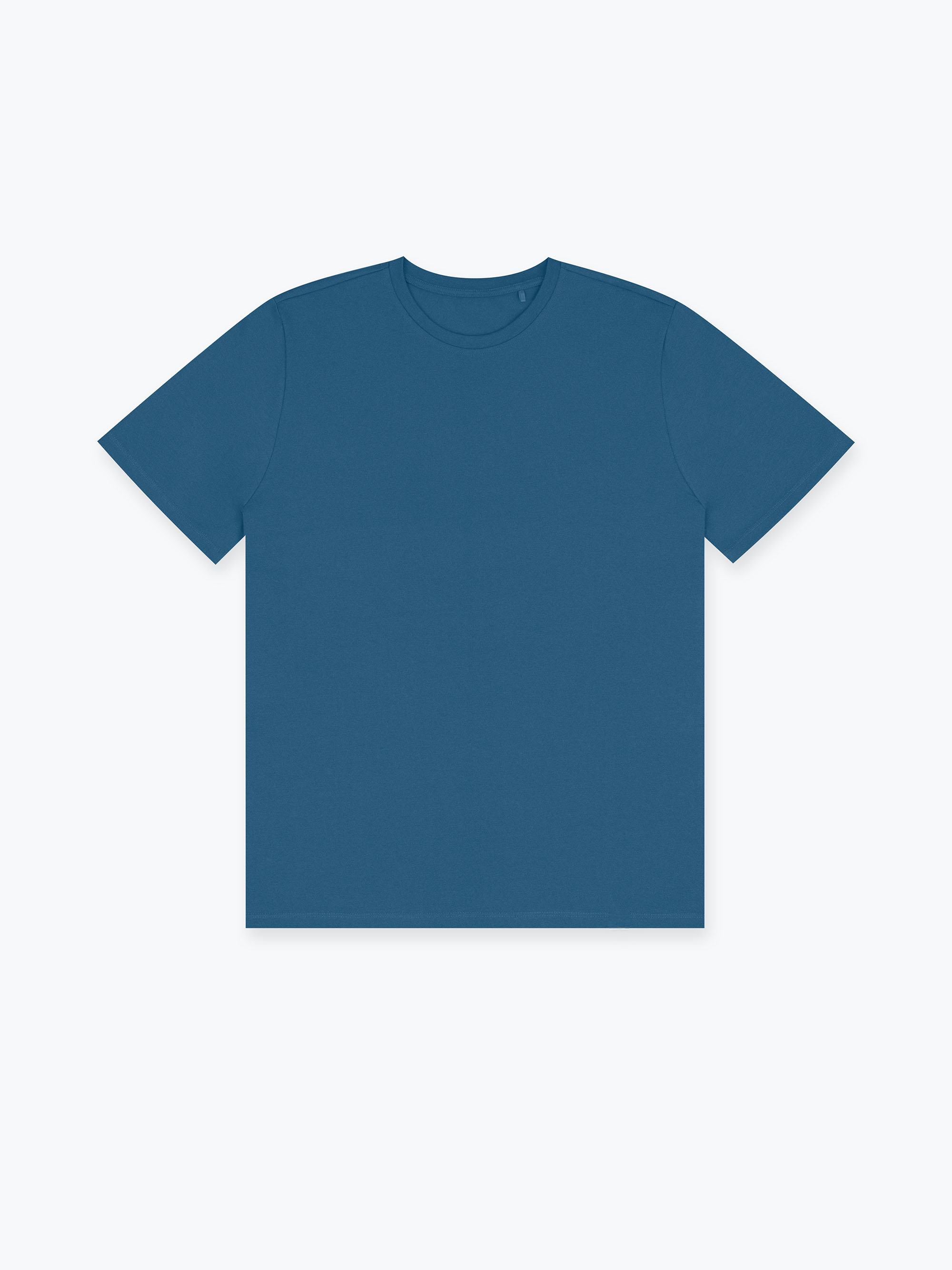 Dark blue Ribbed T-shirt Men