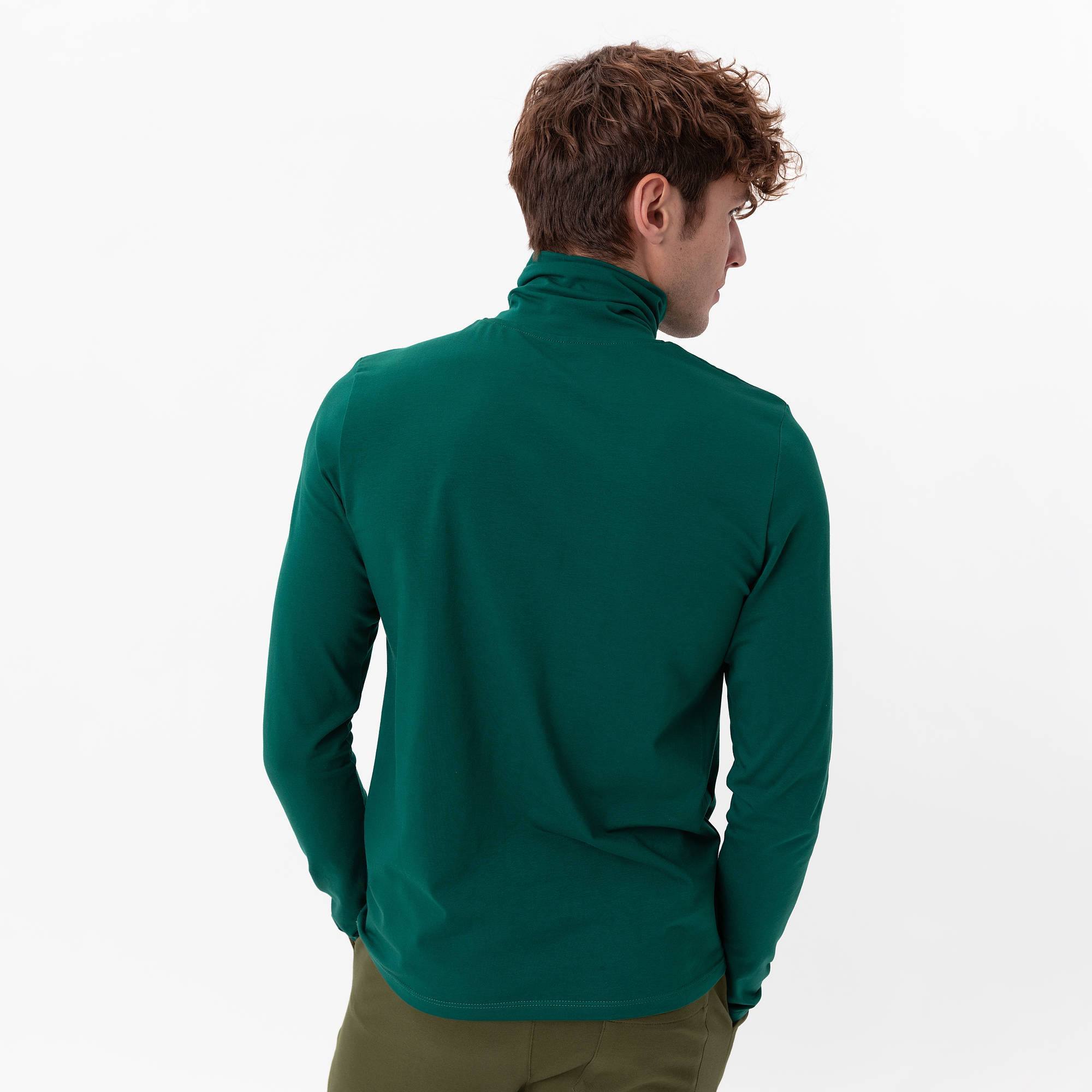 Bottle-green turtleneck Men