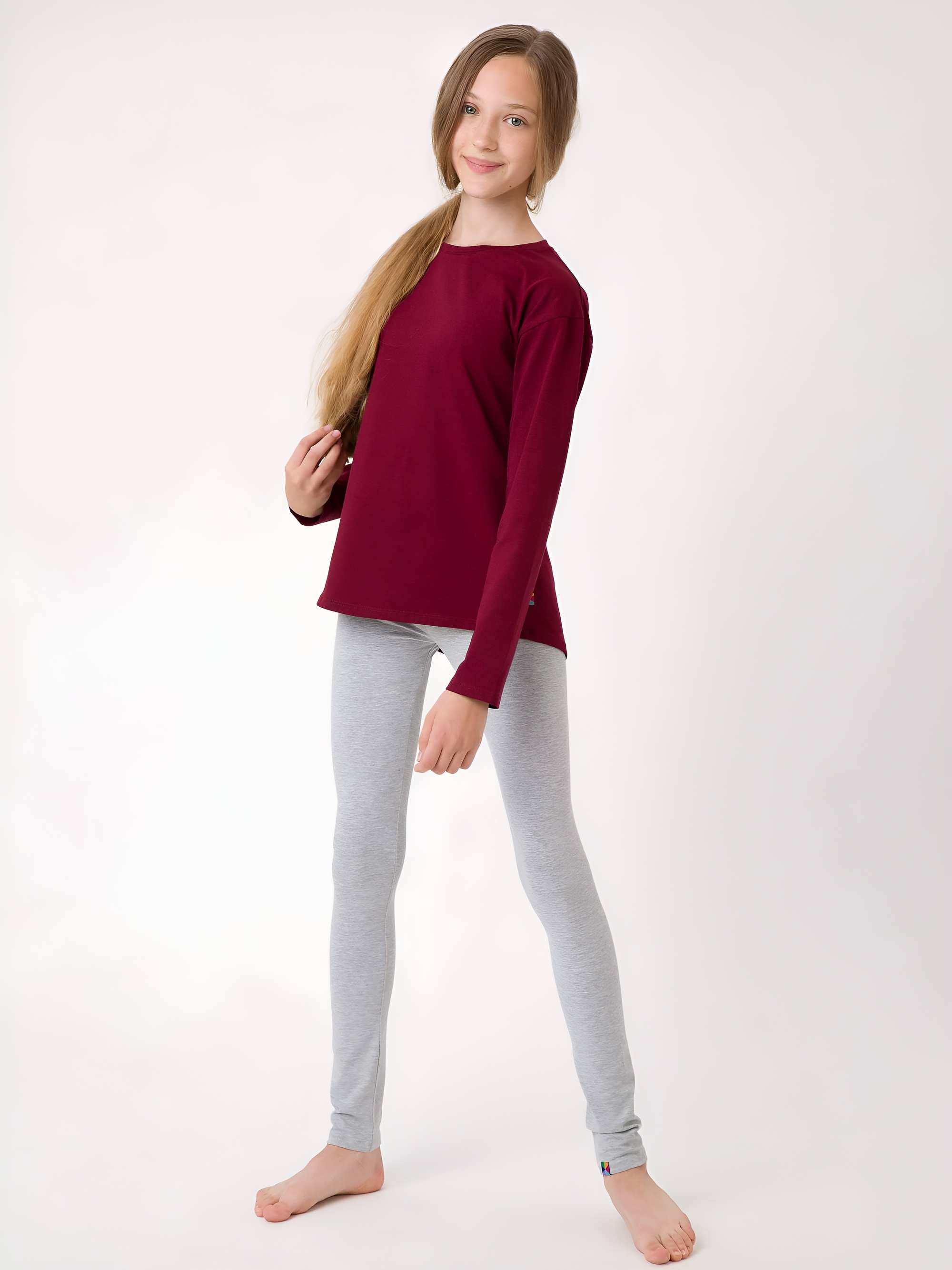 Szare legginsy Junior