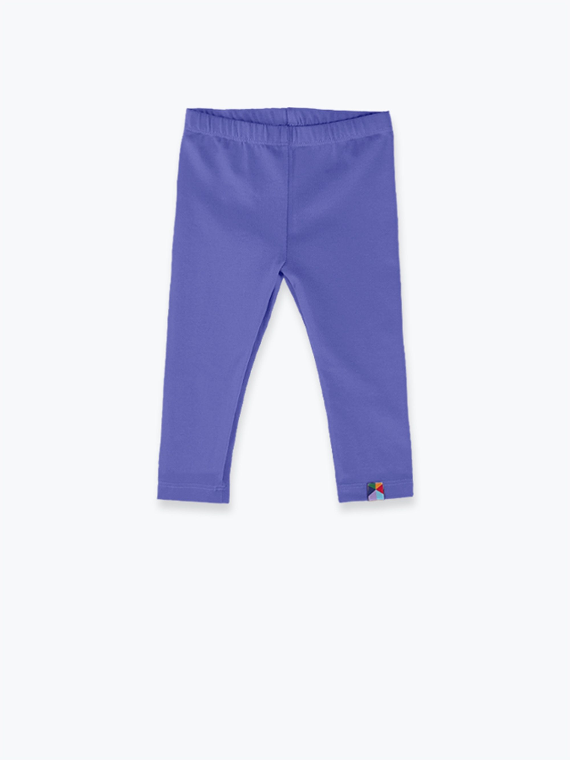 Barwinkowe legginsy 3/4
