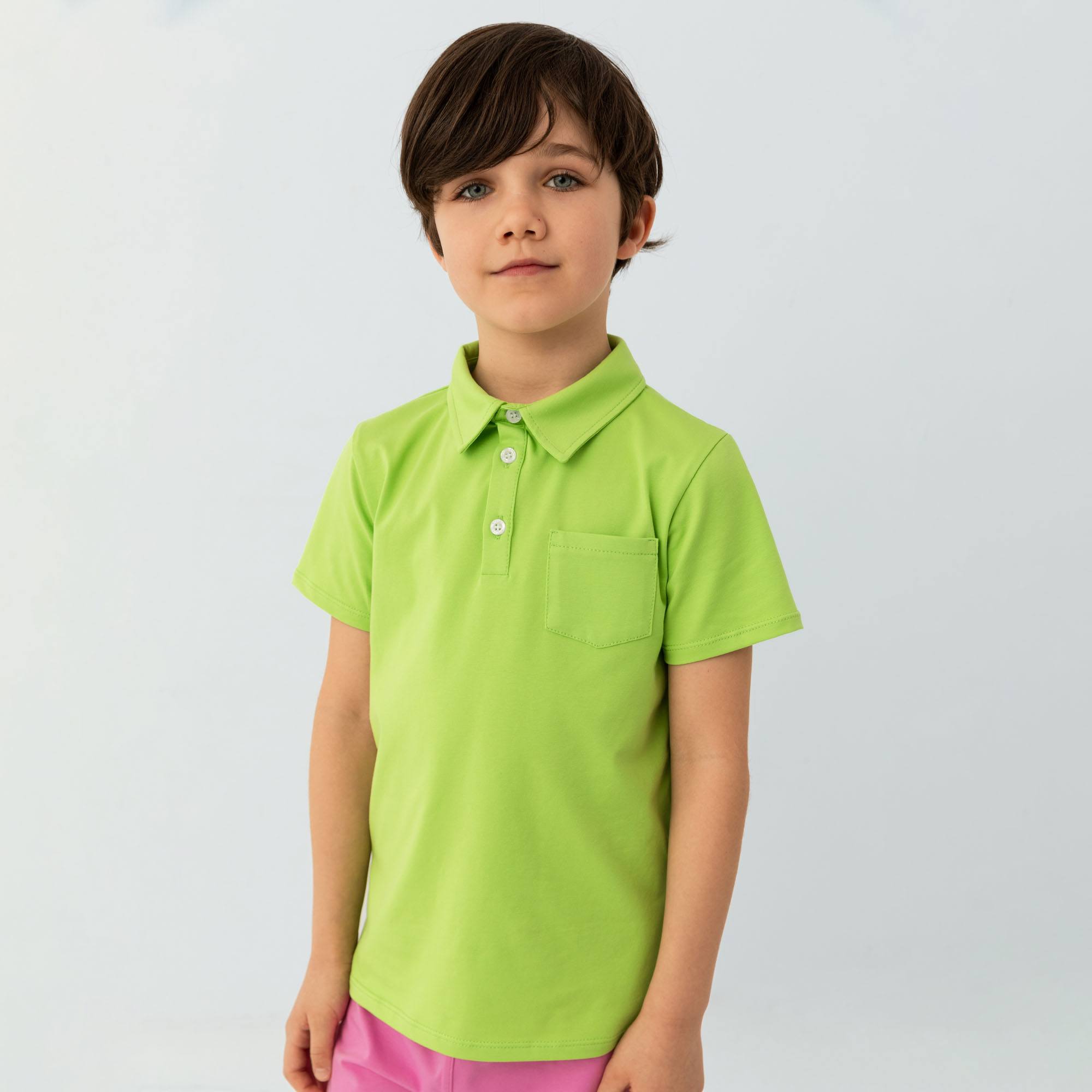 Limonkowa koszulka polo