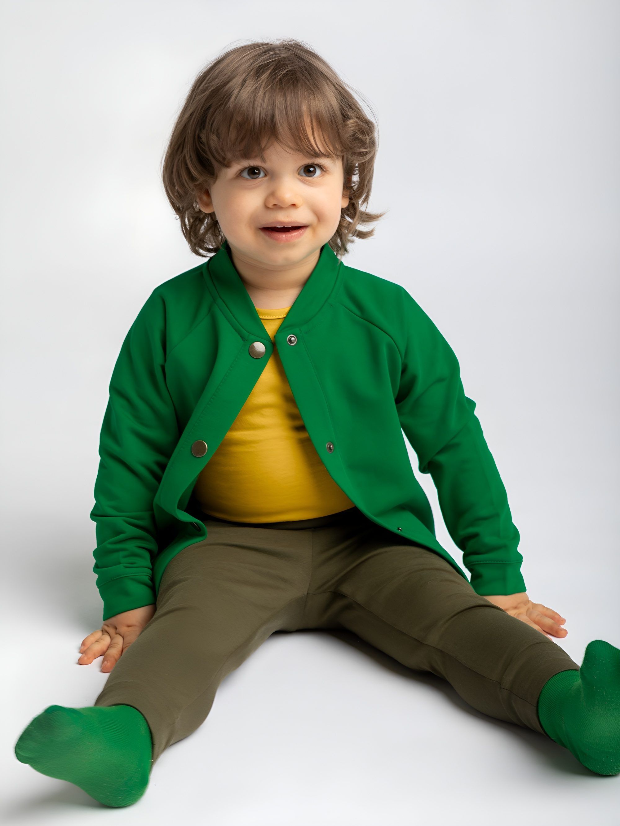 Khaki jersey pants