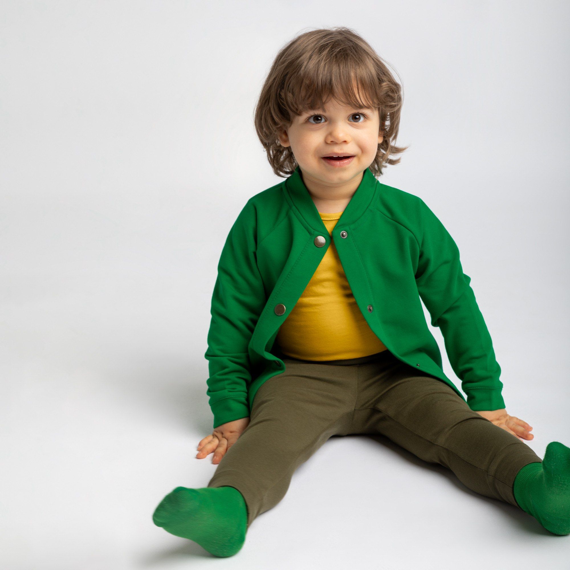 Zielona bluza bomber