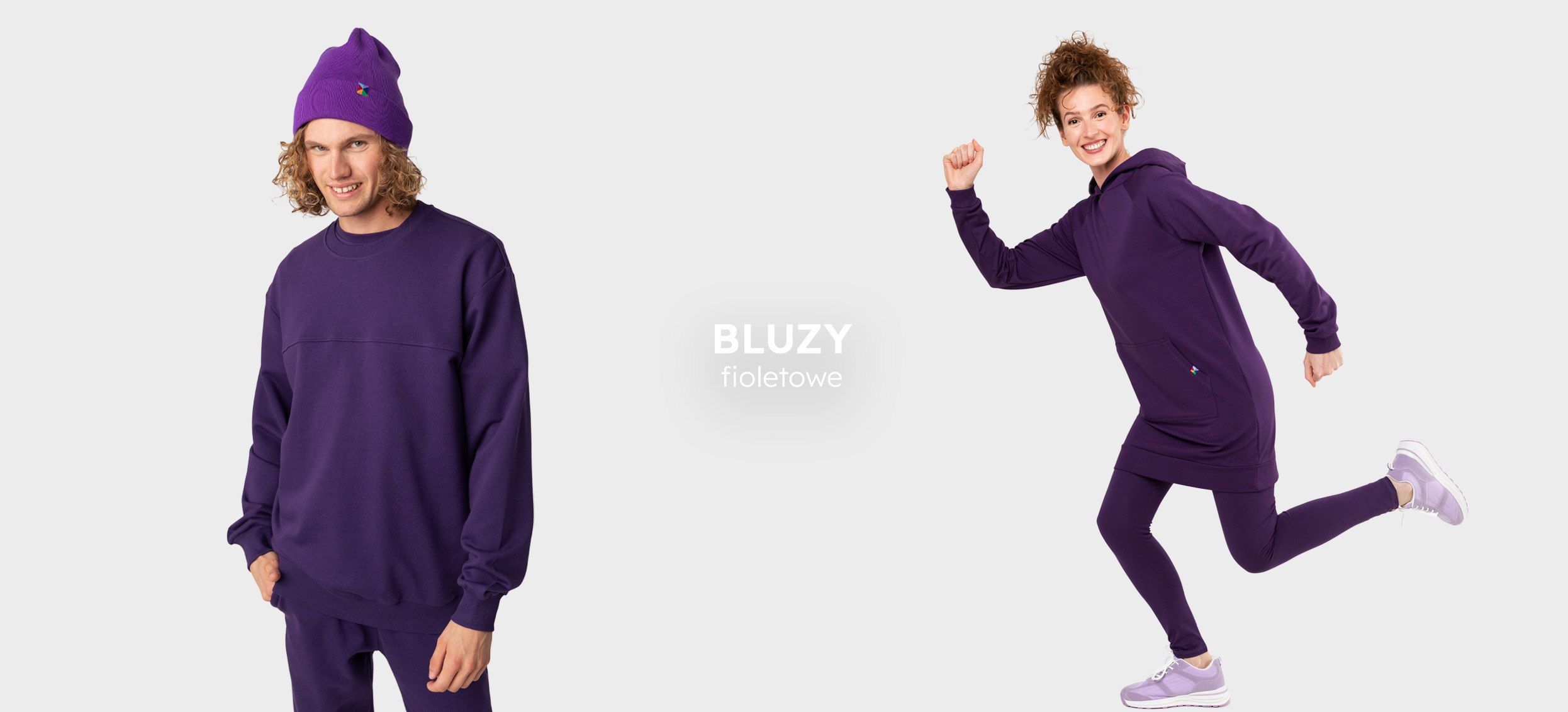 fioletowe bluzy