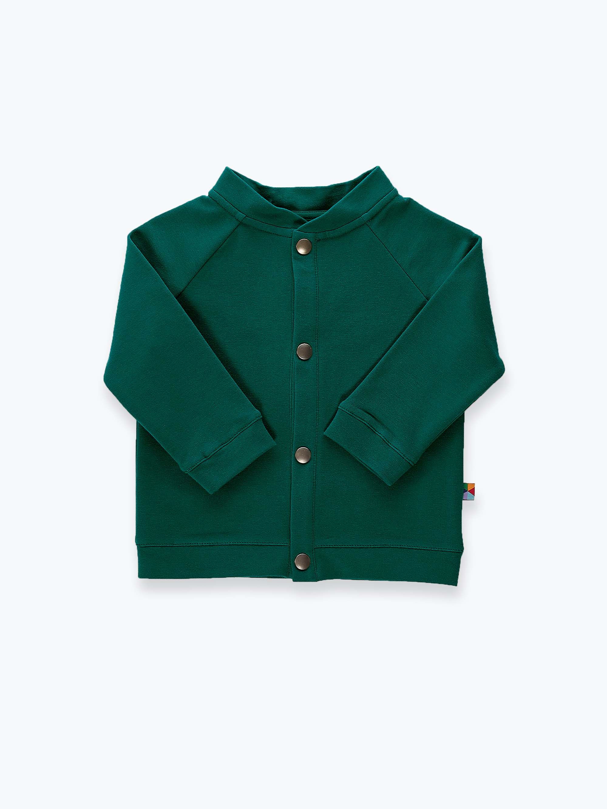 Butelkowozielona bluza bomber