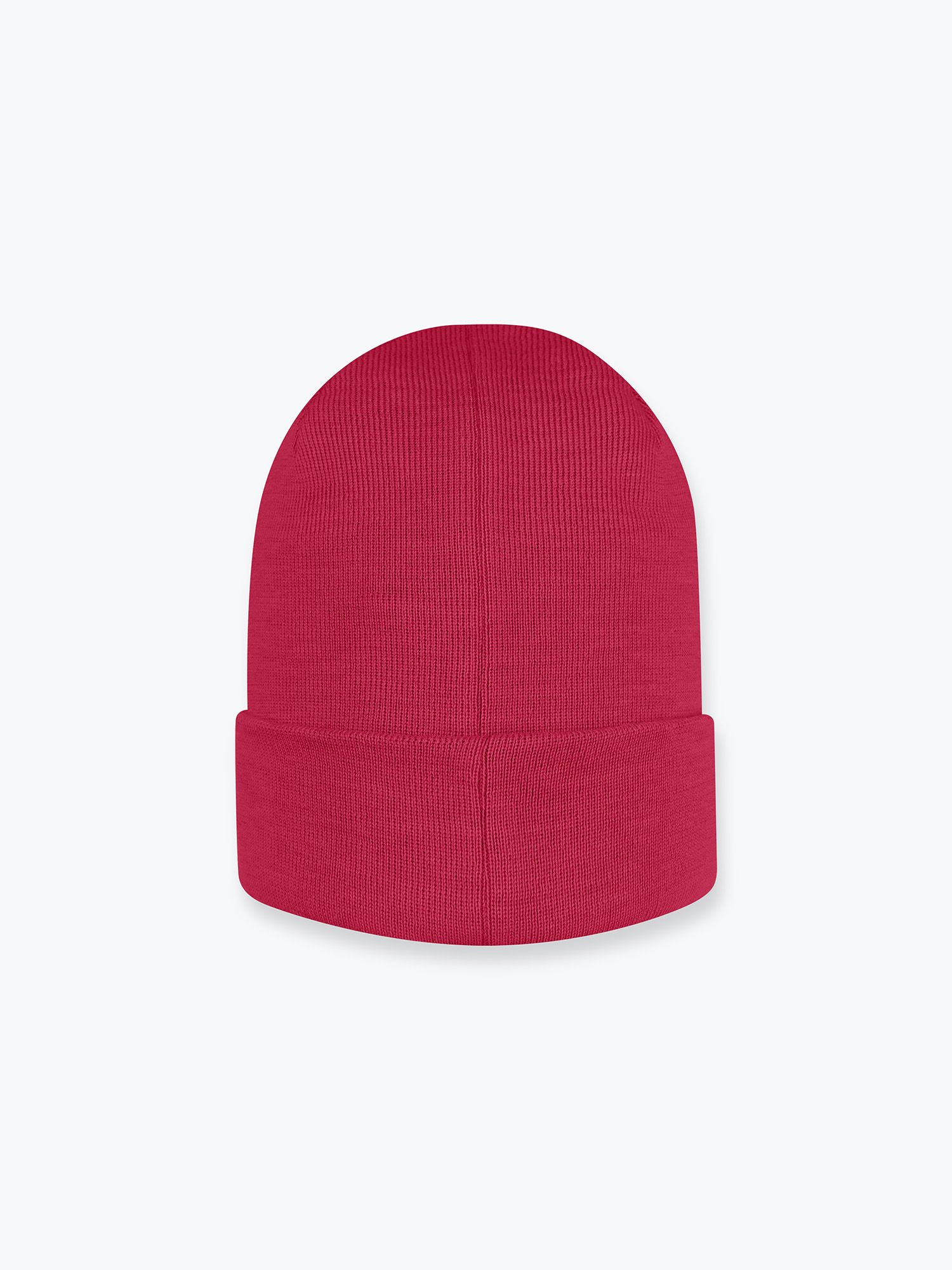 Raspberry Fine knit merino wool beanie