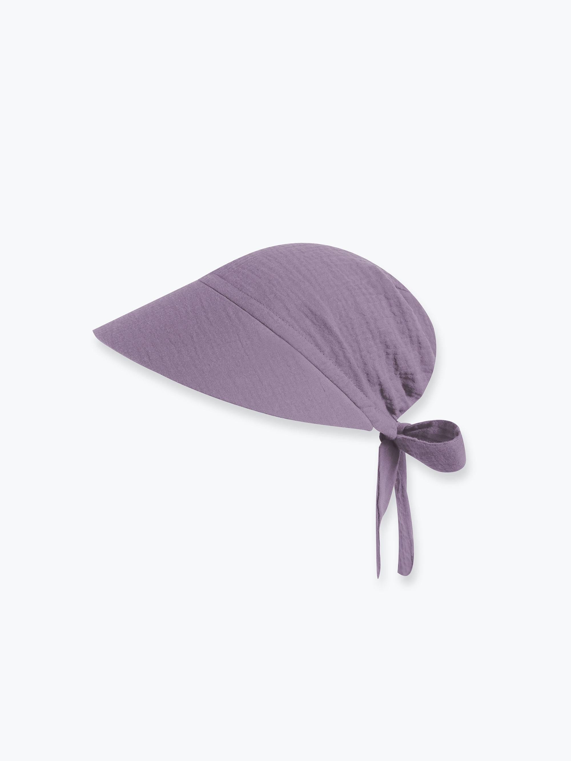 Heather muslin tie visor Women