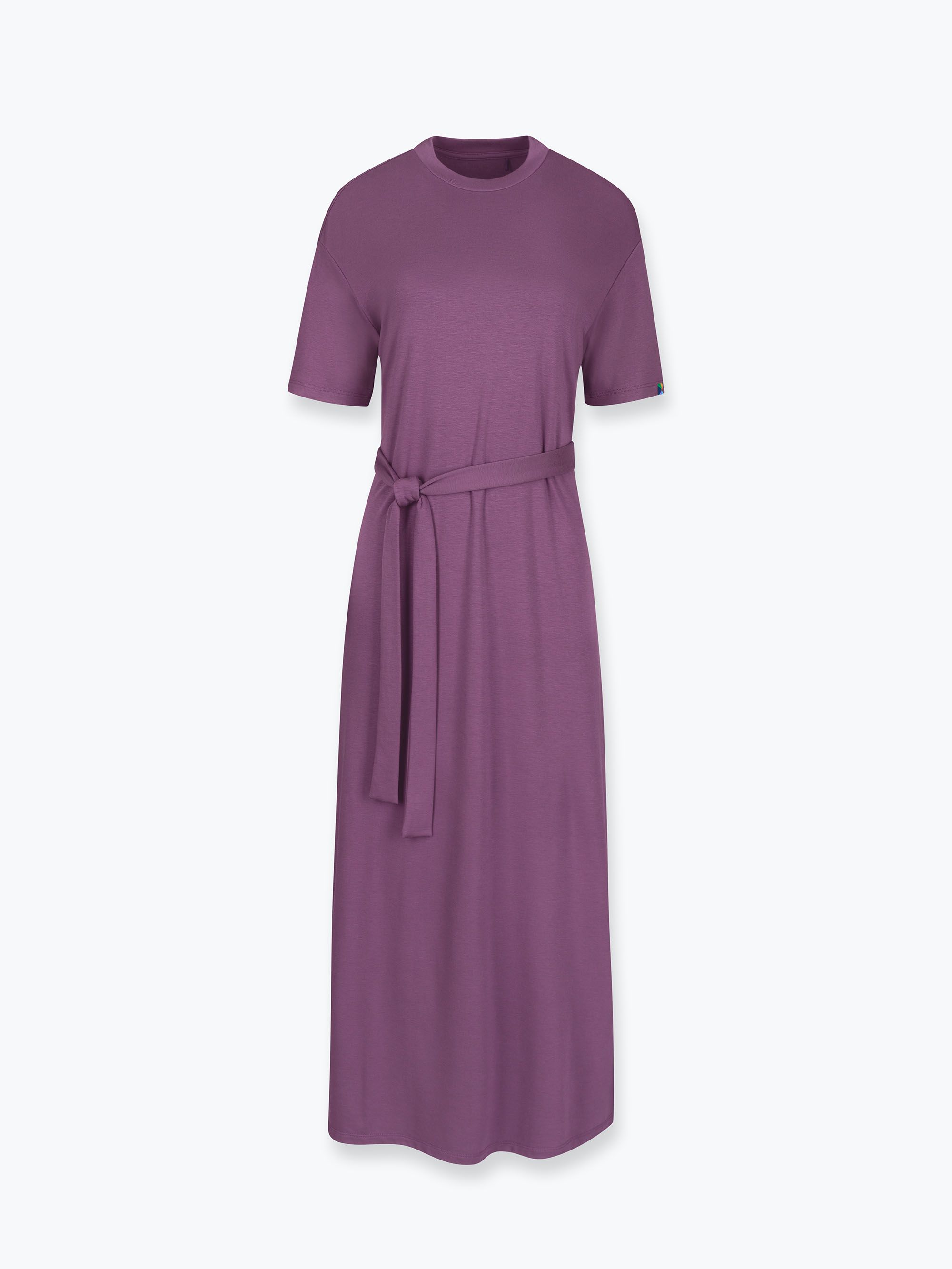 Plum dress with slits Women