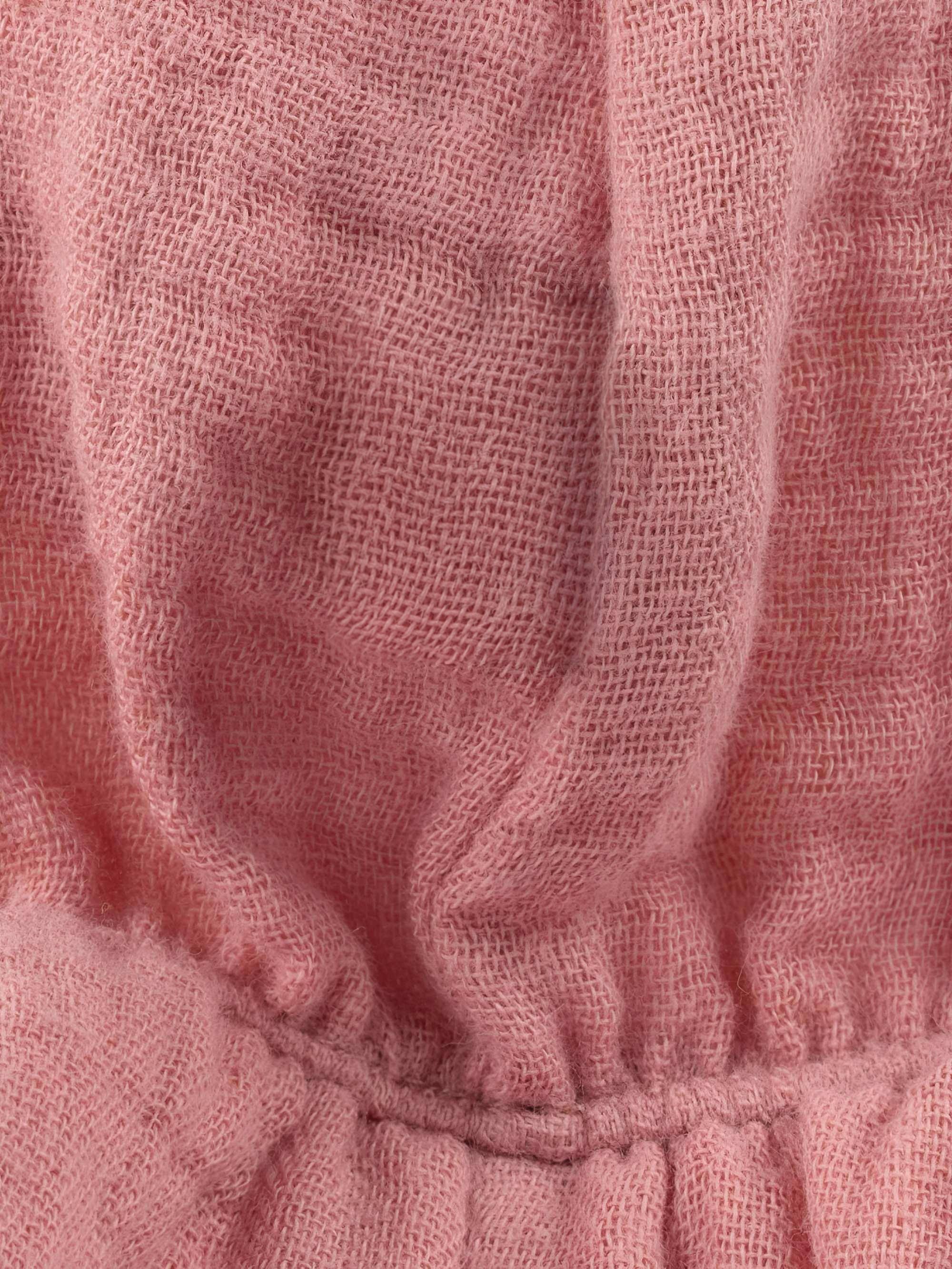 Pink muslin brimmed hat Women