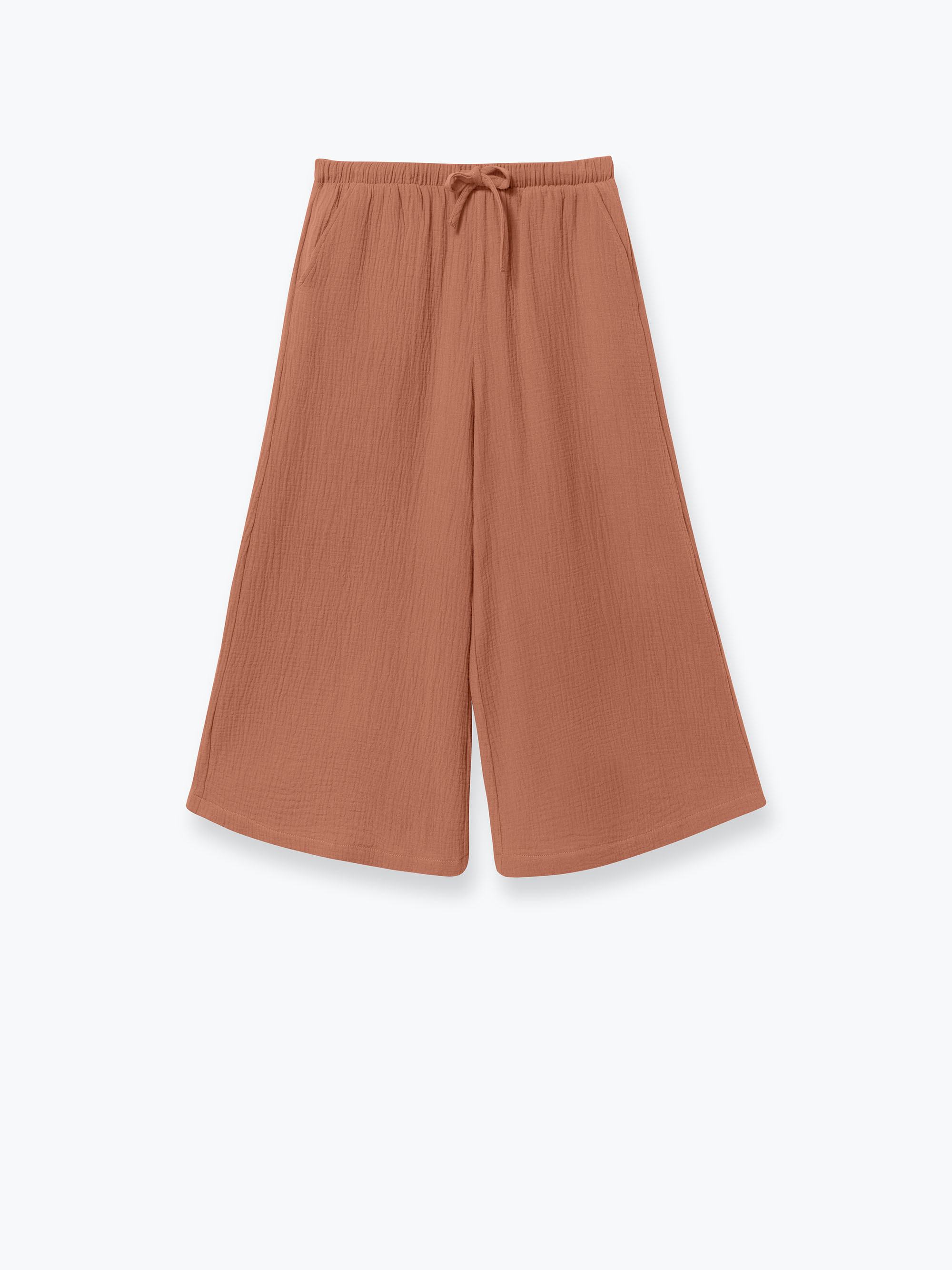 Caramel Muslin culottes Women